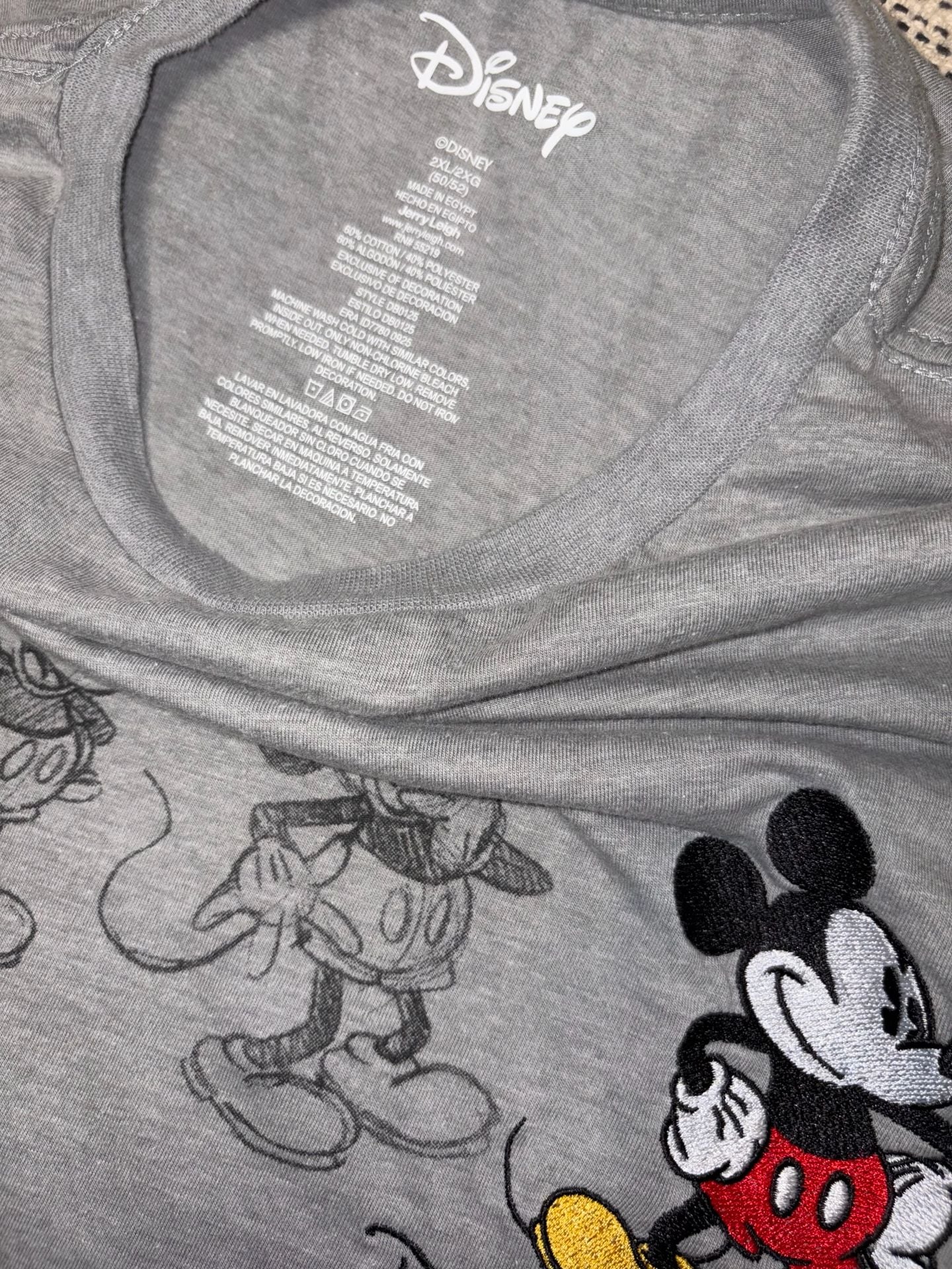 Jerry Leigh Disney Mickey Florida T-Shirt Size 2XL Grey 3