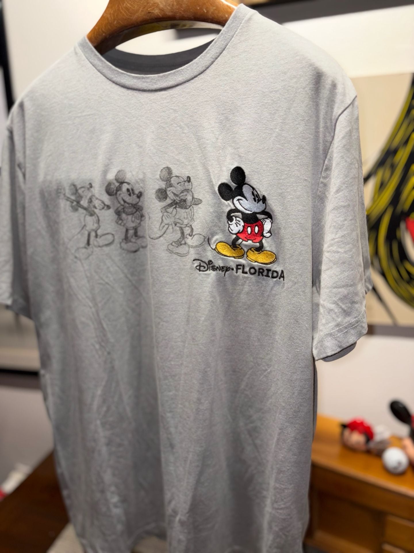 Jerry Leigh Disney Mickey Florida T-Shirt Size 2XL Grey 4