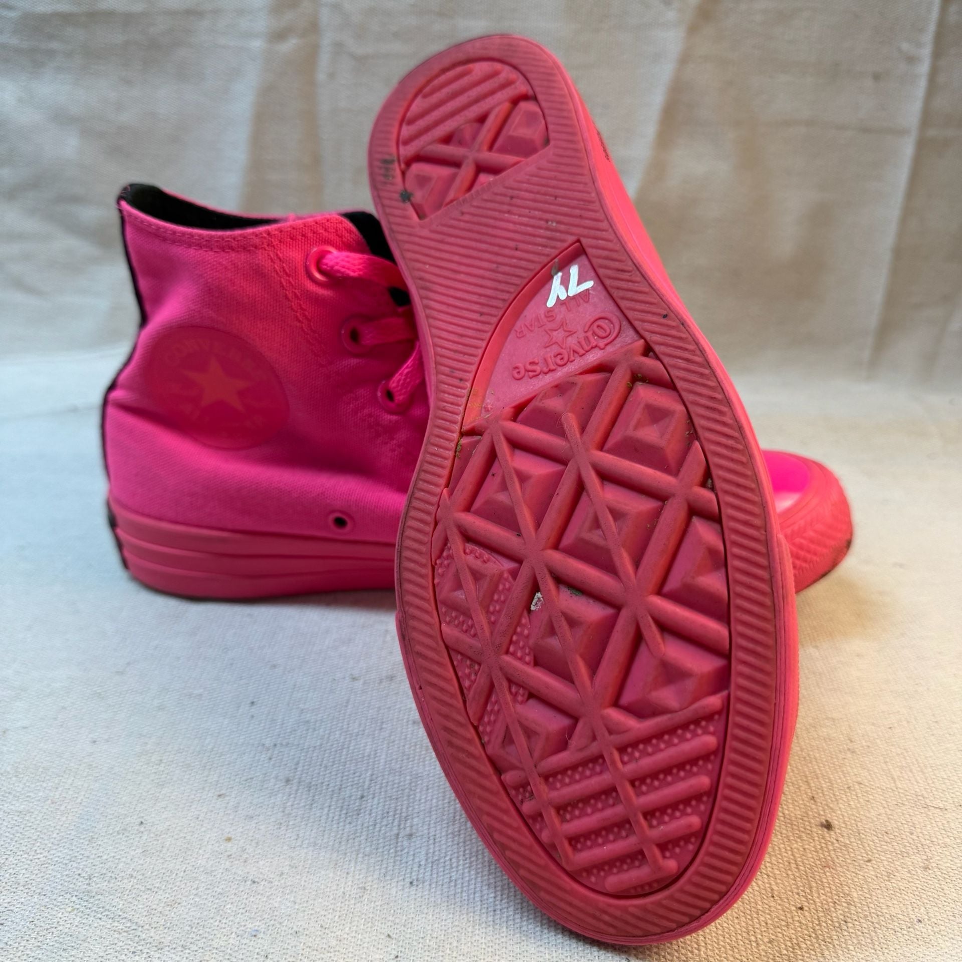 Converse Chuck Taylor All Star High Top Pink Sneakers 14