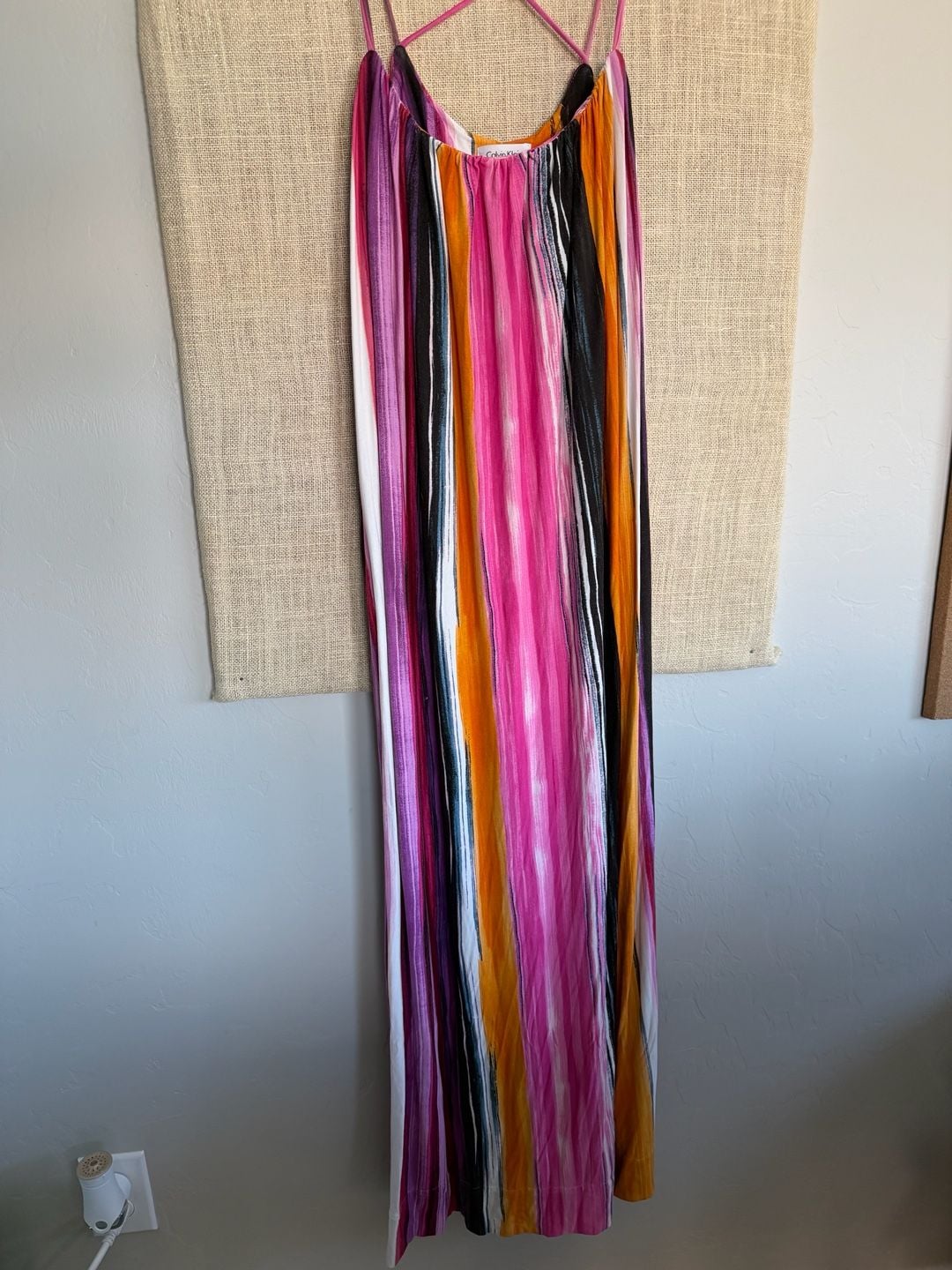 Calvin Klein Striped Maxi Dress 2
