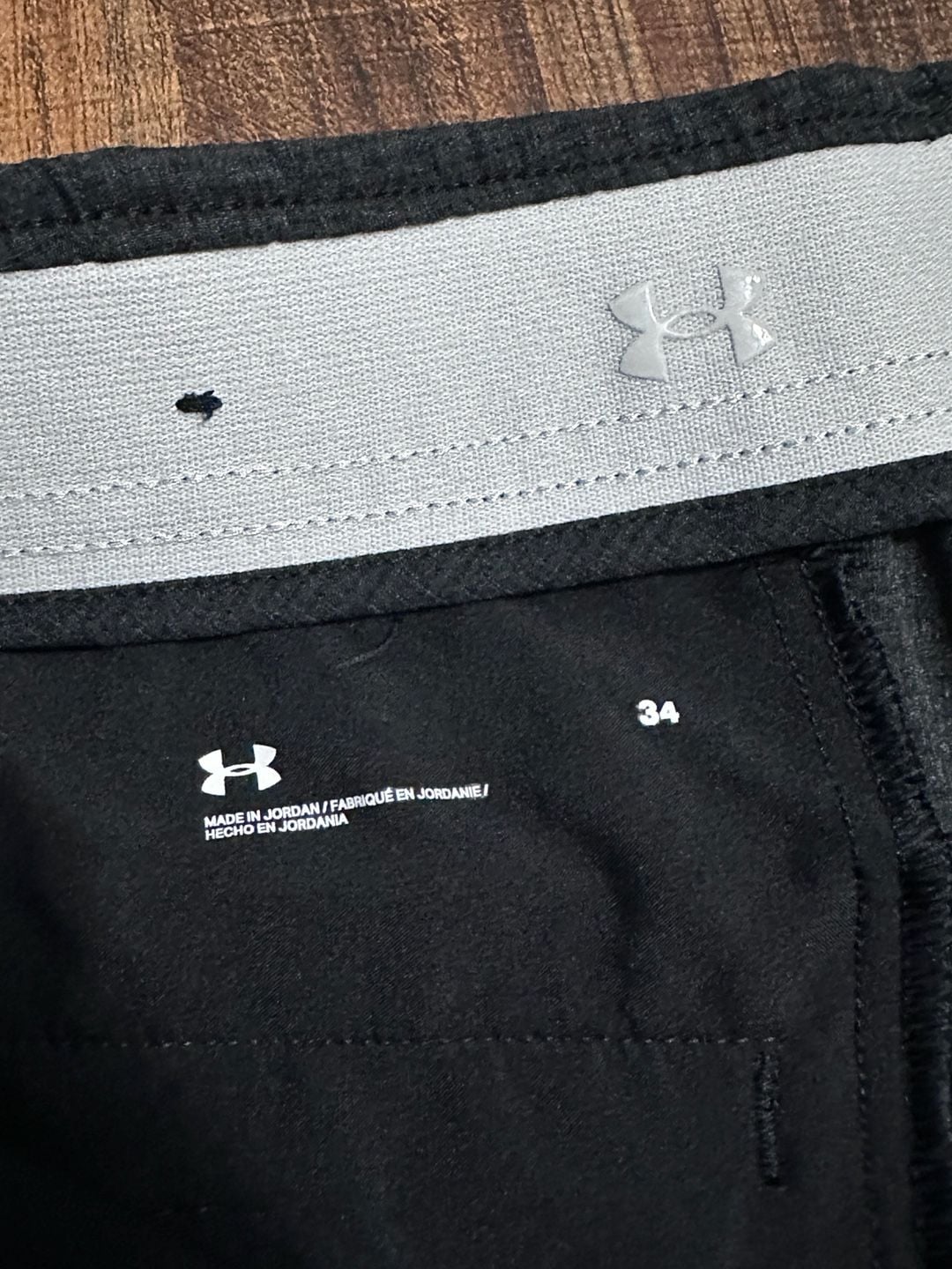 Under Armour Shorts Size 34 Black Polyester Golf Performance 3