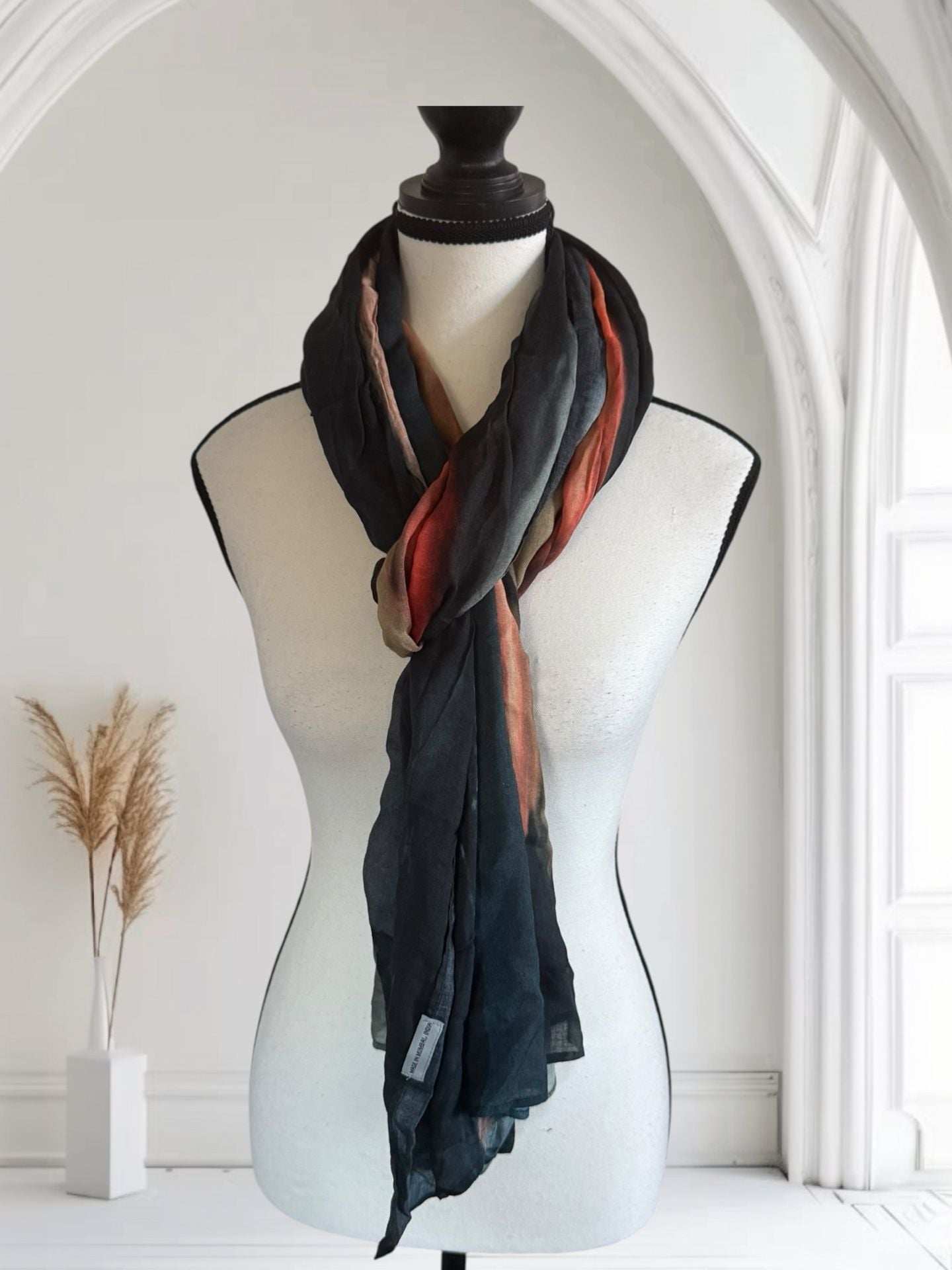 Beautiful VIDA Multi-Color Gradient Modal Scarf
80" length and 26" in width 1