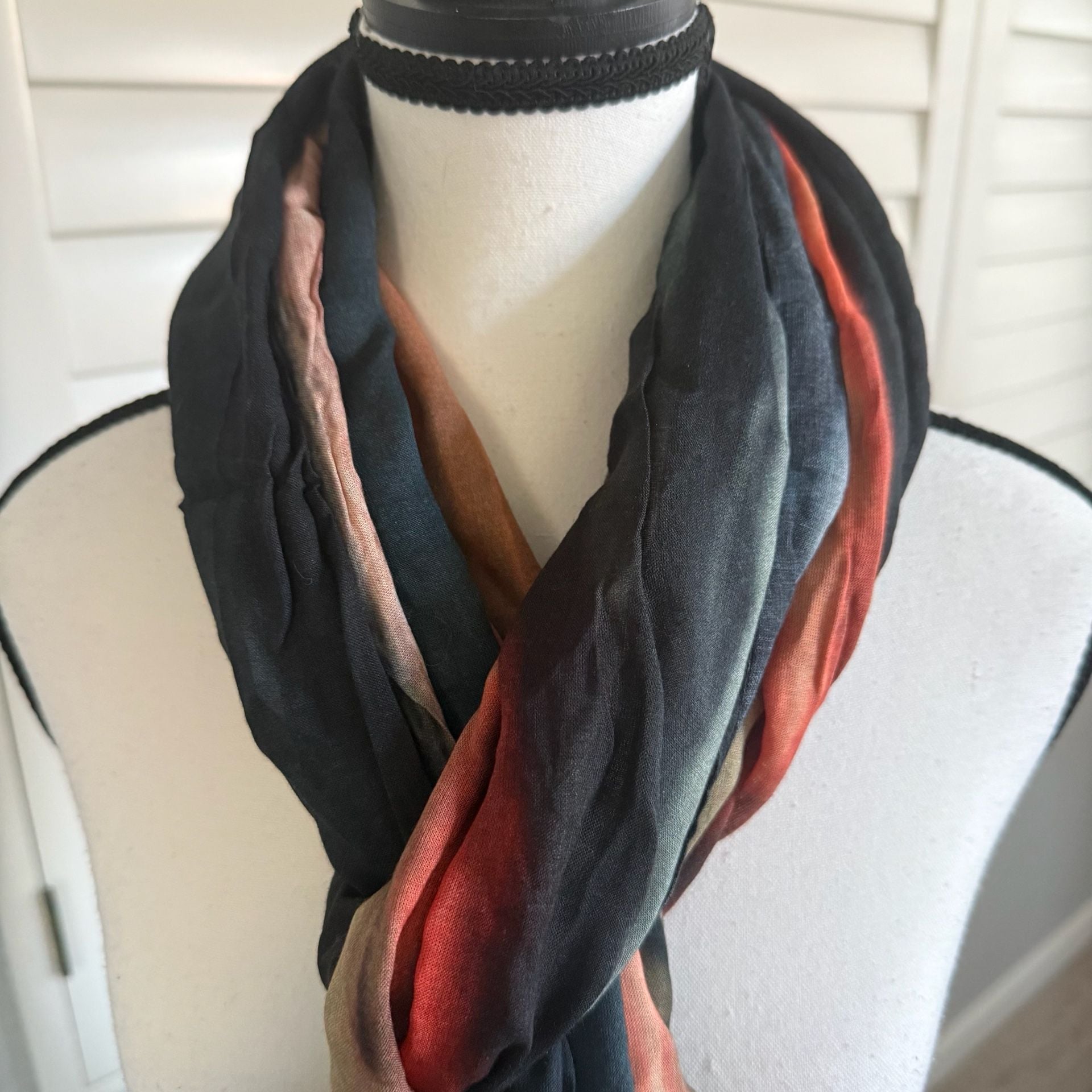 Beautiful VIDA Multi-Color Gradient Modal Scarf
80" length and 26" in width 3