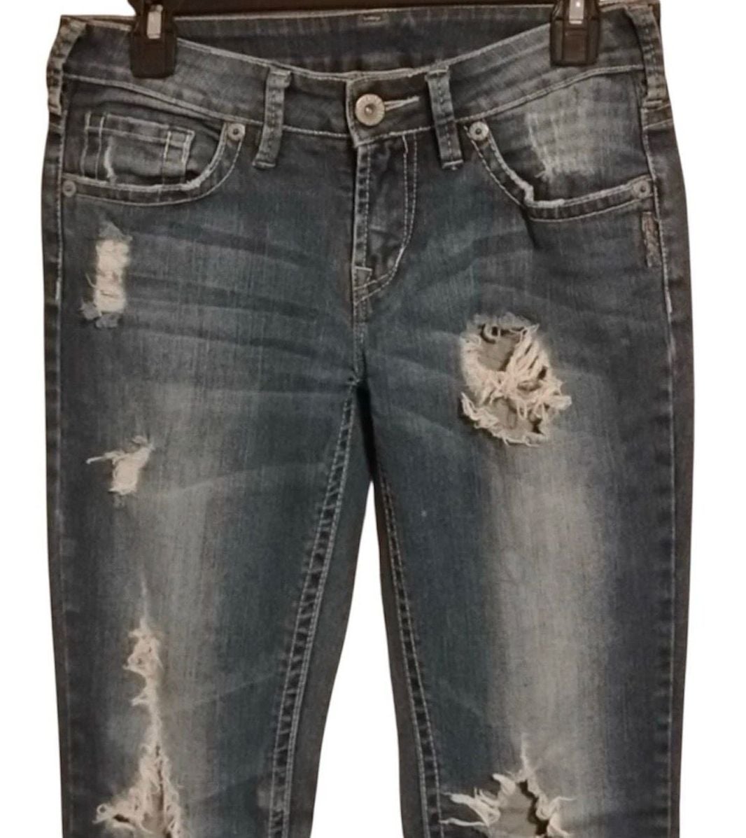 Silver Jeans Co. Suki Bootcut Distressed Jeans Size 28 6