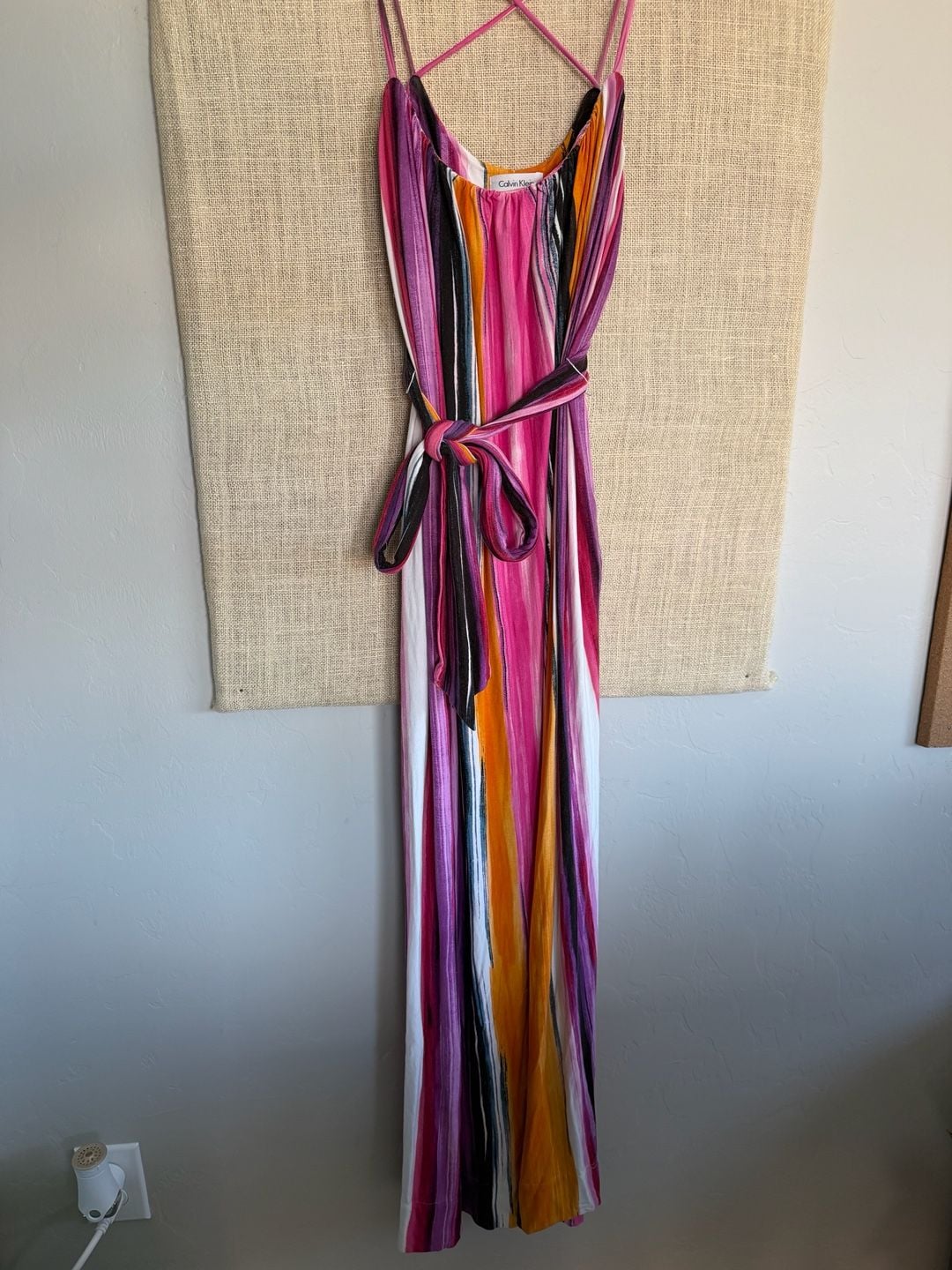 Calvin Klein Striped Maxi Dress 4