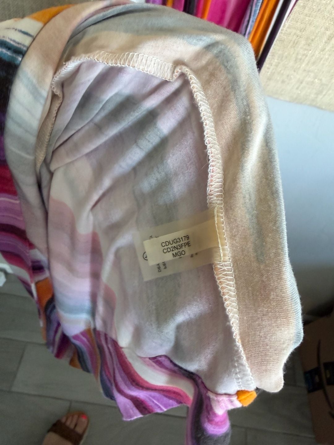 Calvin Klein Striped Maxi Dress 6