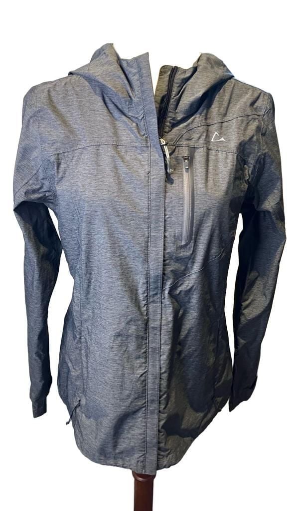 Paradox Rain Jacket Hooded Windbreaker Polyester Gray Womens Sz ..., 2