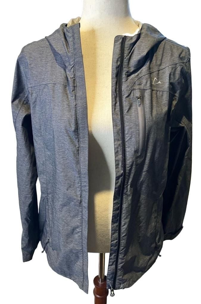 Paradox Rain Jacket Hooded Windbreaker Polyester Gray Womens Sz ..., 5