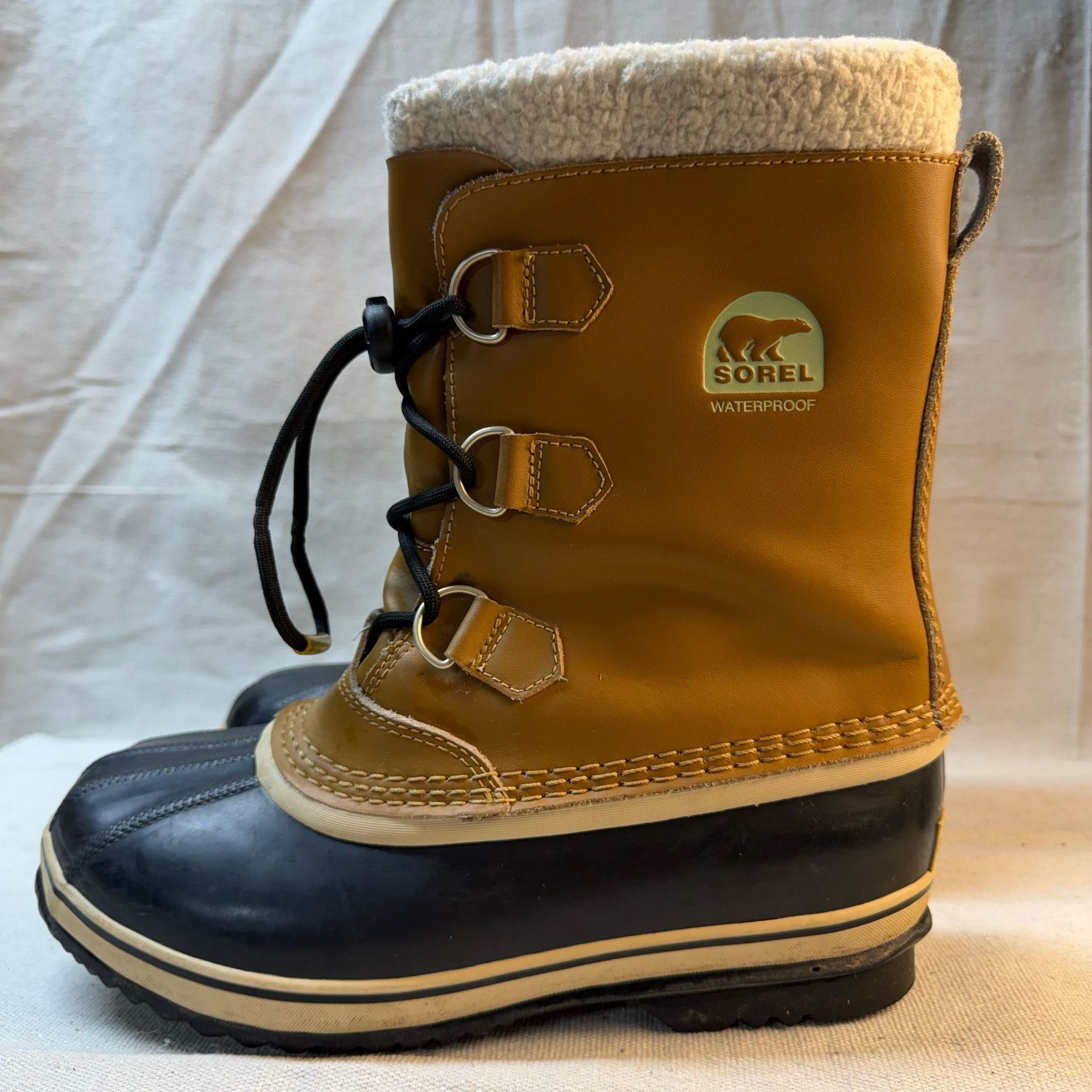 Sorel Winter Boots Tan Black Waterproof Snow Boot 9