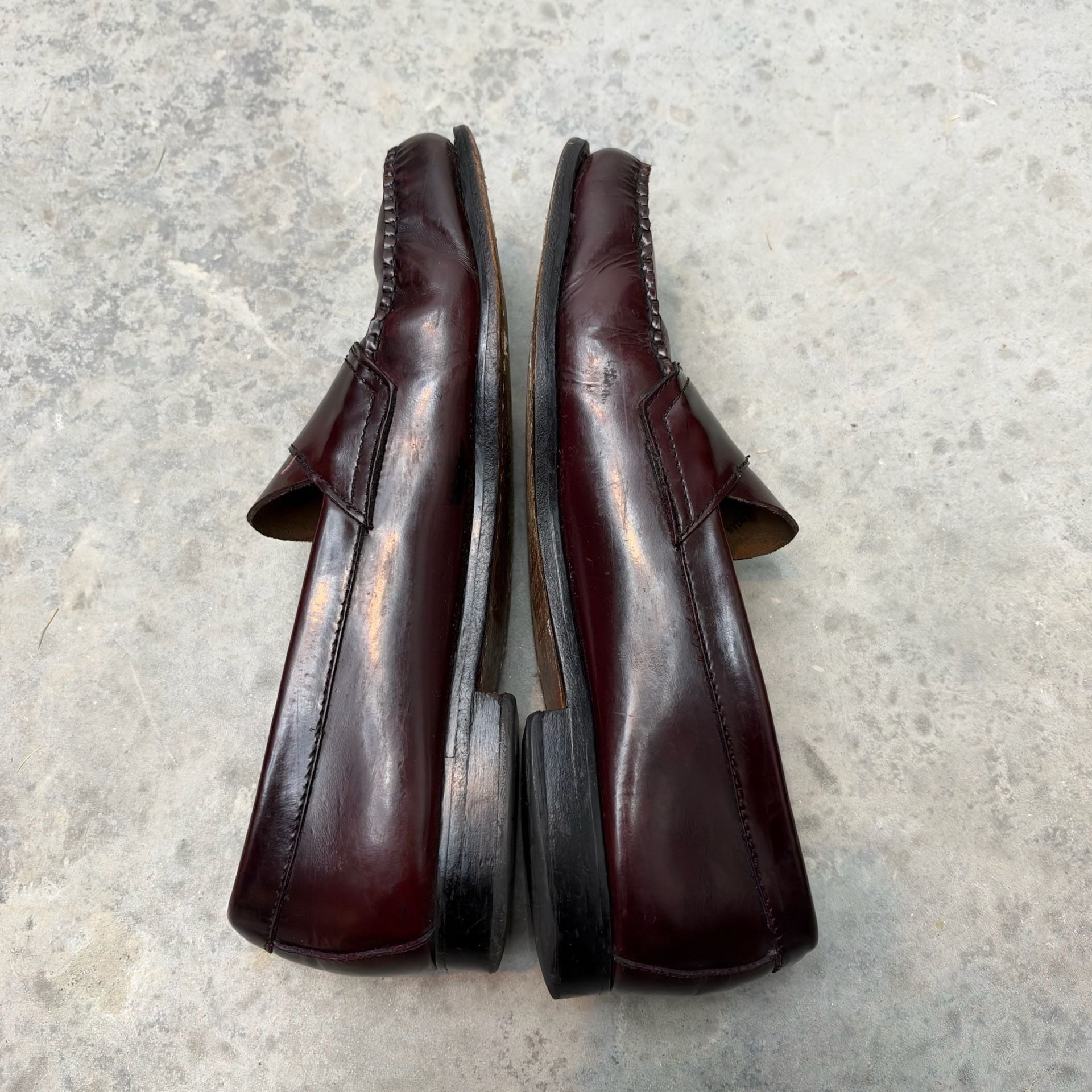 G.H. Bass Burgundy Leather Weejuns Penny Loafers - 11B 5