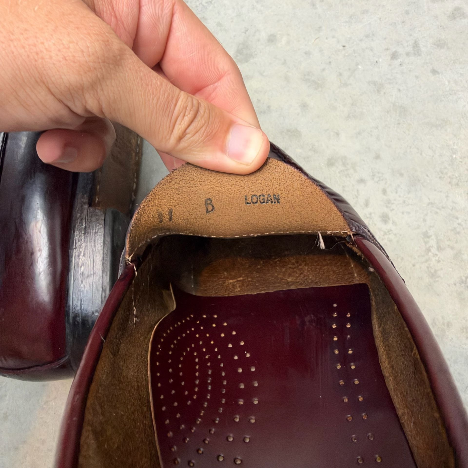 G.H. Bass Burgundy Leather Weejuns Penny Loafers - 11B 6