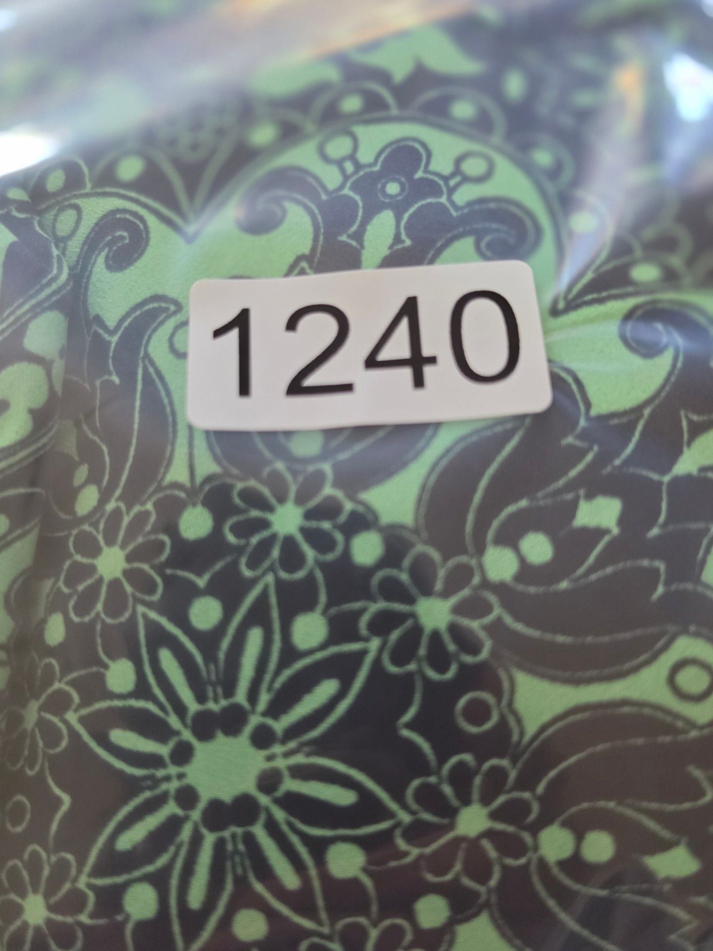 Loft Long Sleeve Dress Size M Green Black Printed 8