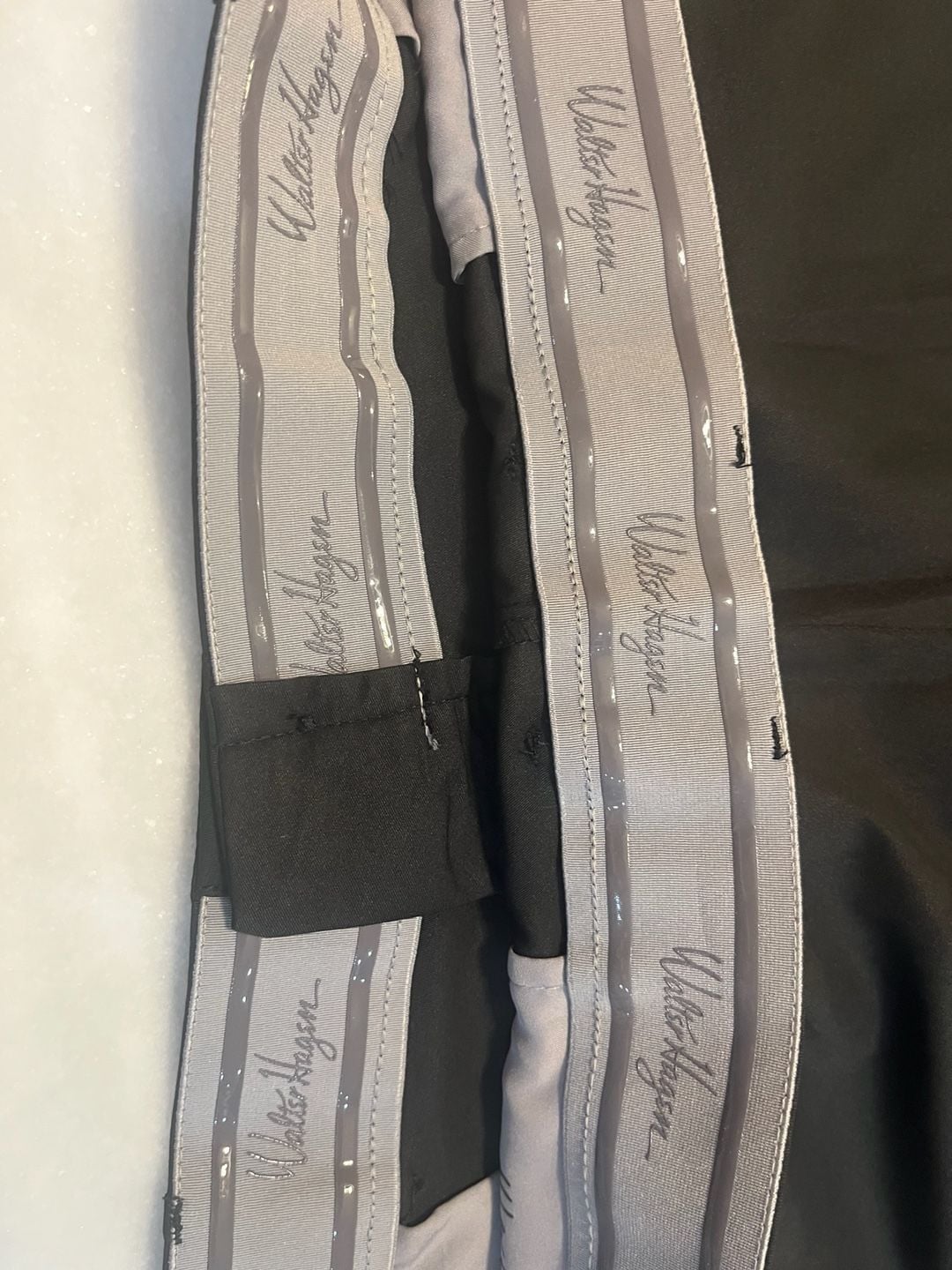 Walter Hagen Perfect 11 Shorts Size 44 Black Golf Flat Front 9