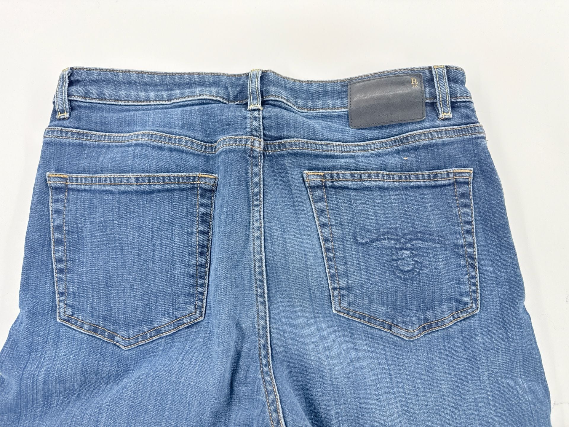 R13 Jeans Bootcut Size 30 Blue Denim 2