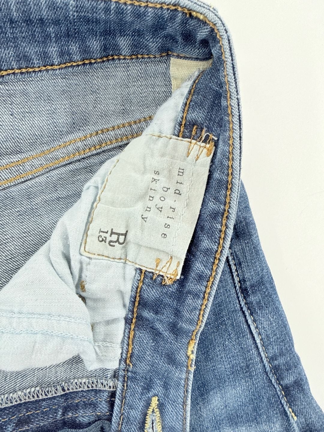 R13 Jeans Bootcut Size 30 Blue Denim 4