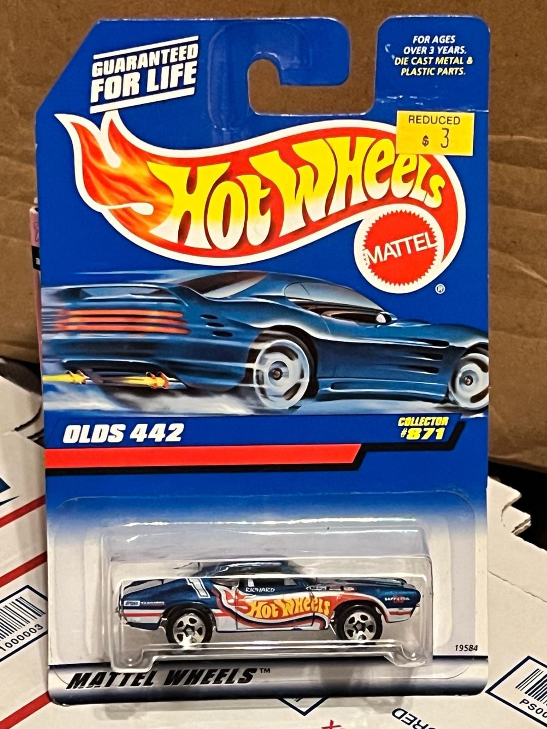 Hot Wheels Olds 442 Collector #871 1998 Mattel Wheels 1