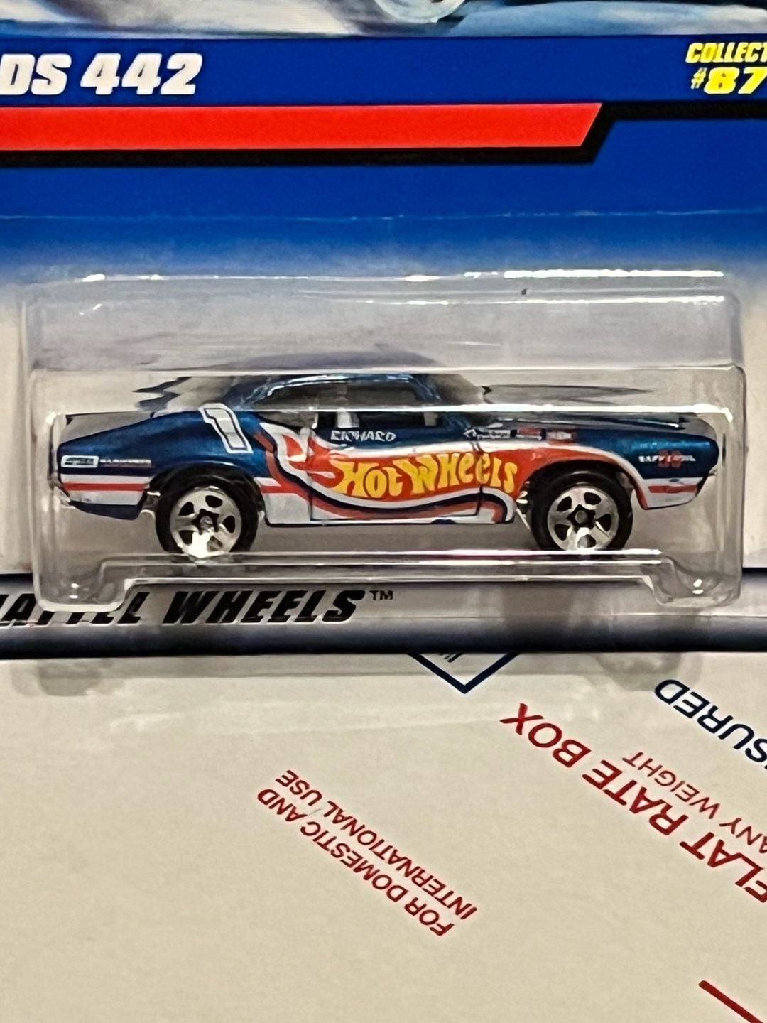 Hot Wheels Olds 442 Collector #871 1998 Mattel Wheels 2