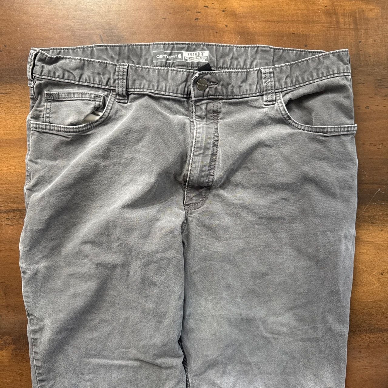 Carhartt Relaxed Fit Utility Pants Gray Size 36x30 5