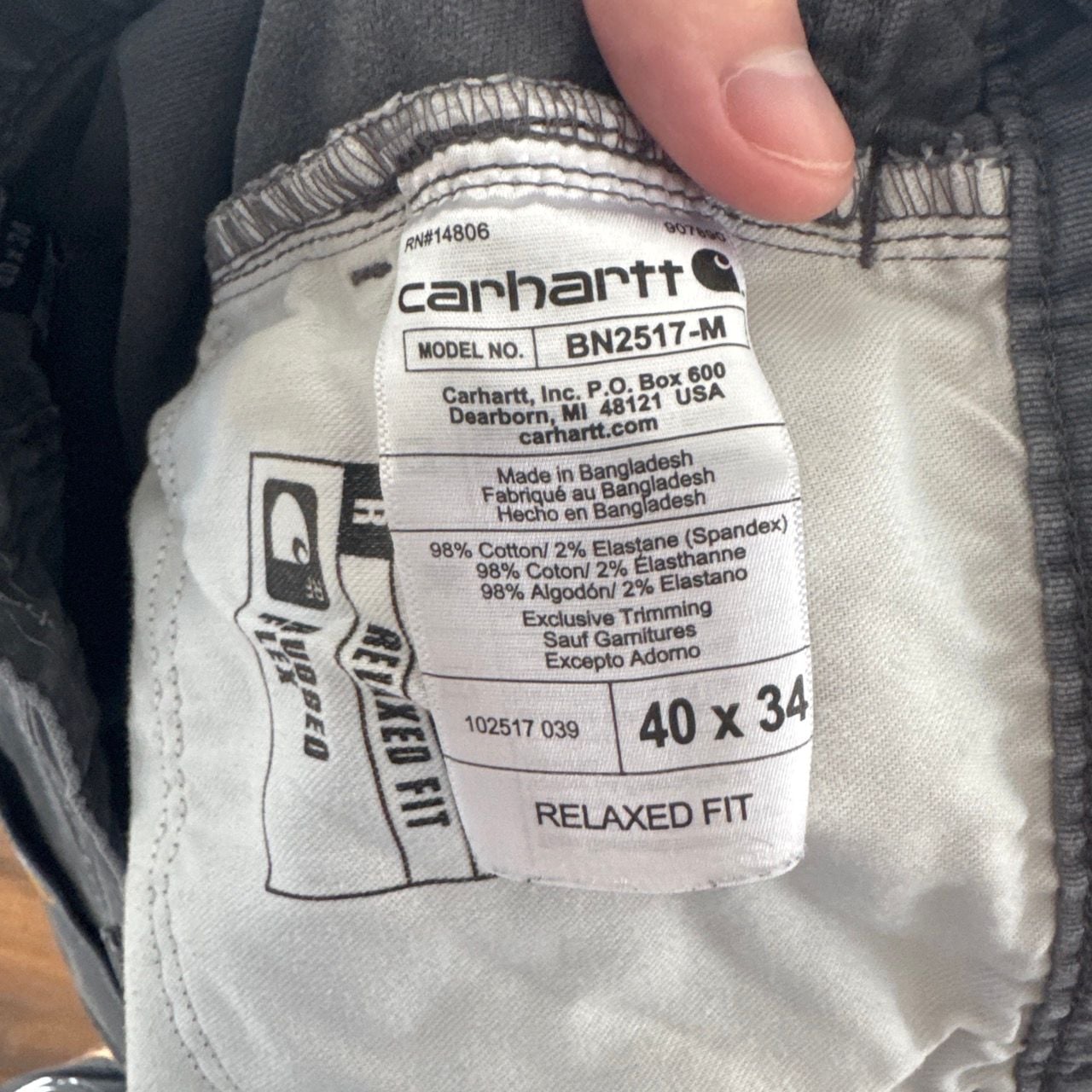 Carhartt Relaxed Fit Utility Pants Gray Size 36x30 7