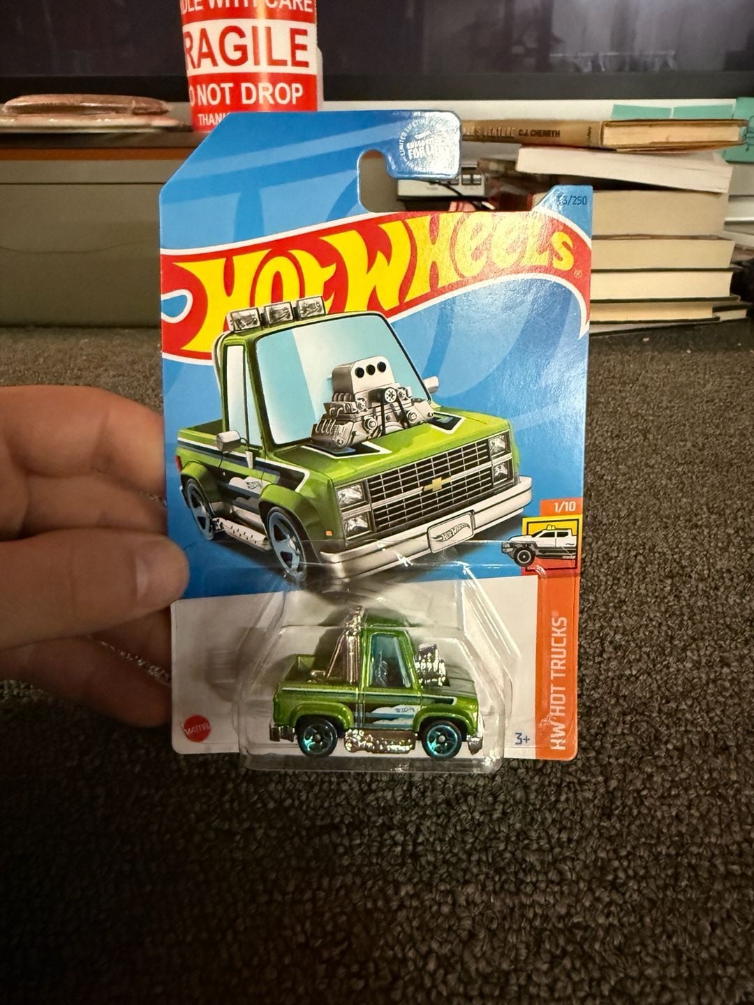 Hot Wheels Tooned Chevrolet Silverado Green HW Hot Trucks 1