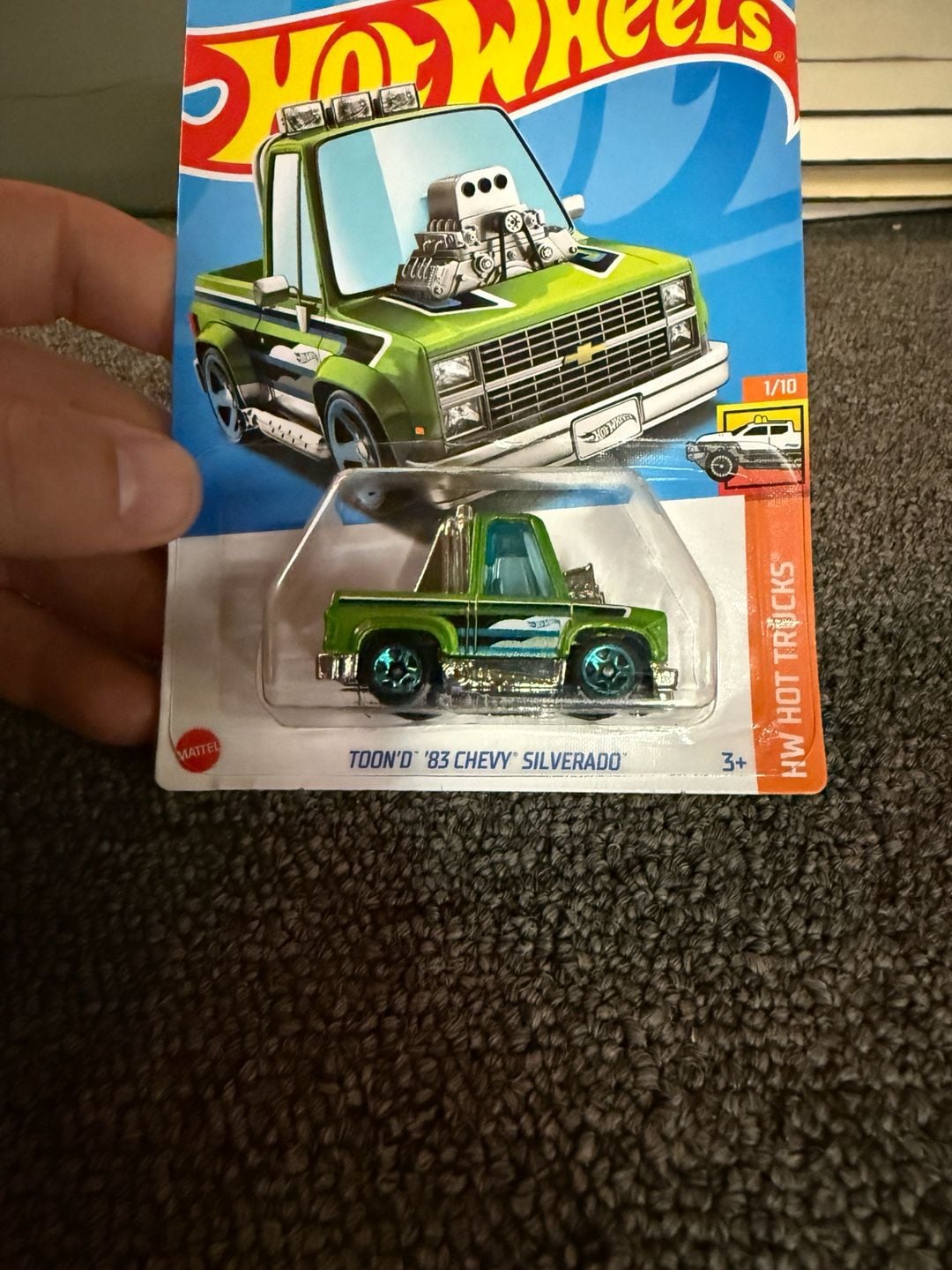 Hot Wheels Tooned Chevrolet Silverado Green HW Hot Trucks 2