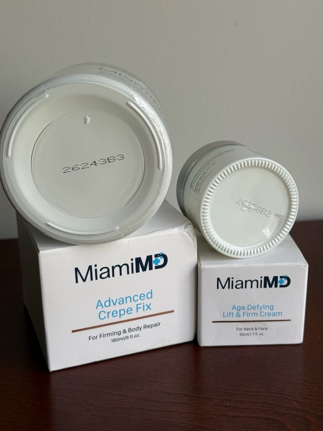 NEW MiamiMD Advanced Crepe Fix & Age Defying Lift & Firm Cream Set 3