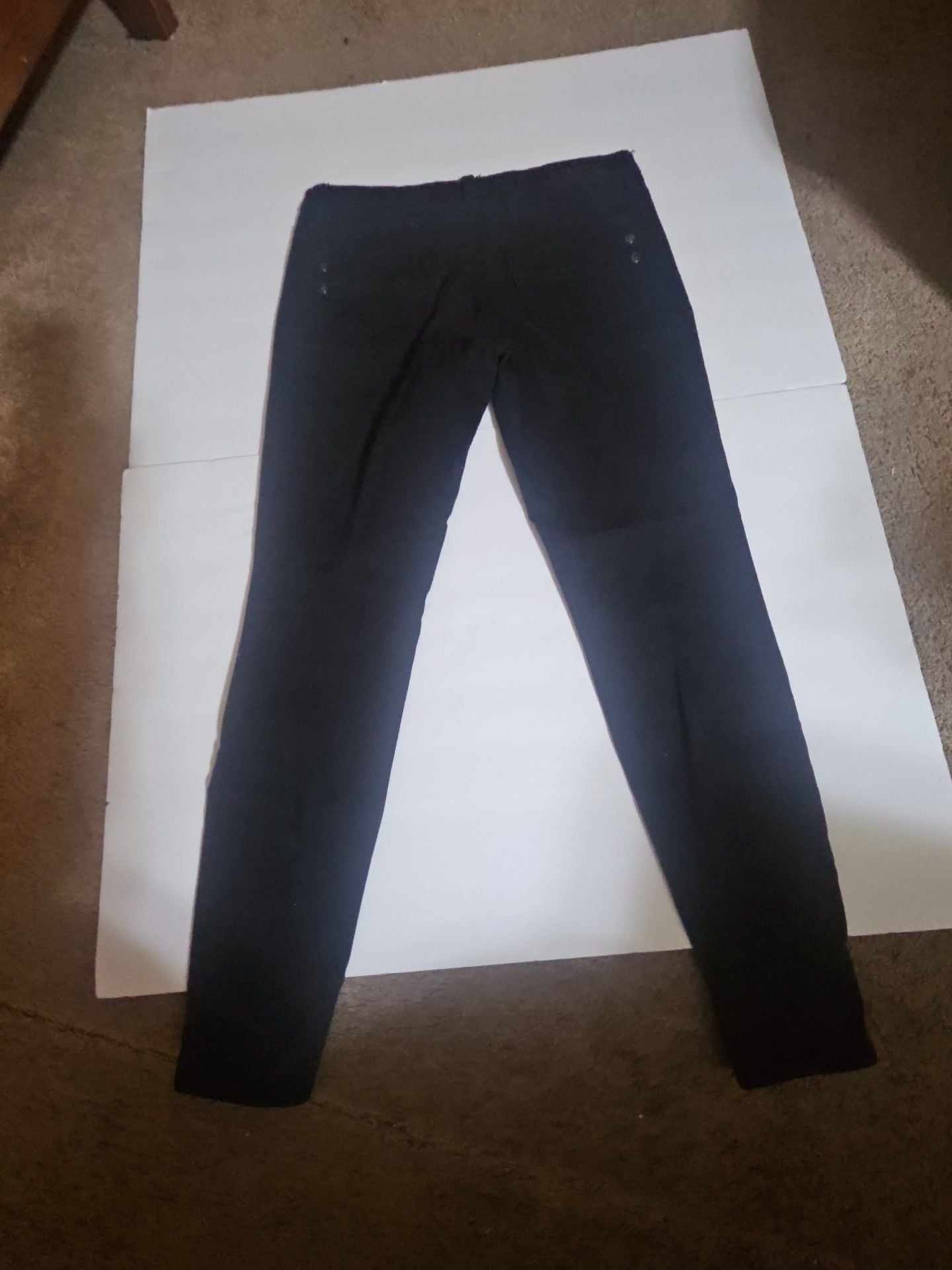 Rock & Republic Skinny Jeans Size 10 Black Denim 3