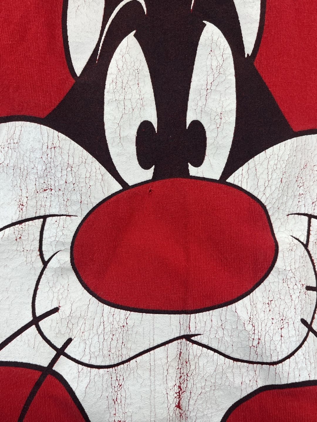 VTG 1995 Looney Tunes Sylvester Thinthinnati Single Stitch Red T-Shirt 8