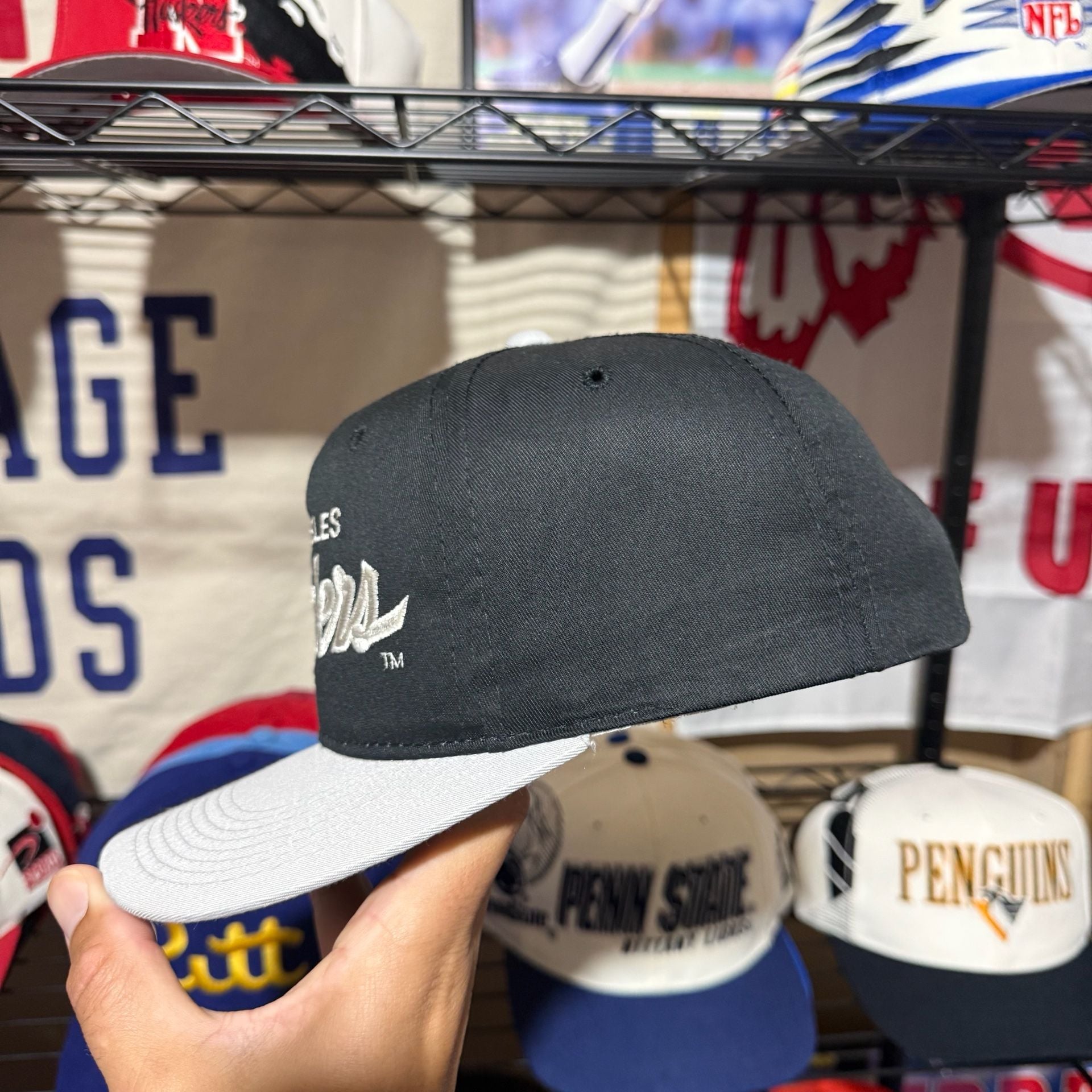 Vintage Sports Specialties Los Angeles Raiders Script Snapback 4