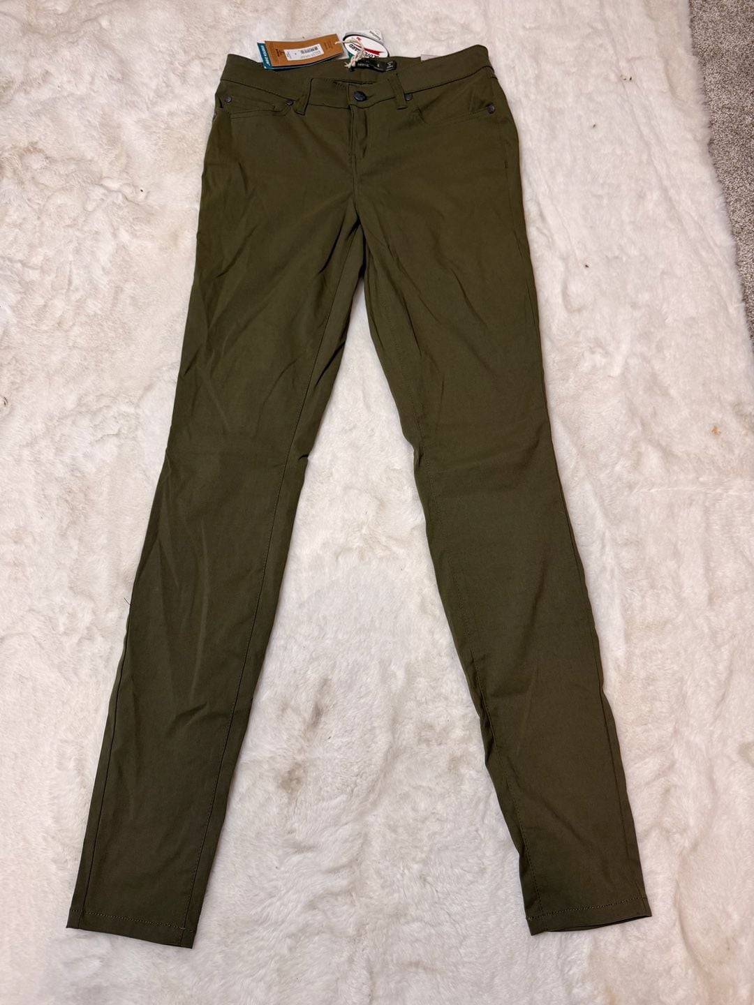 Prana Briann Pant Tall Inseam Size 4 Cargo Green Stretch Zion 2