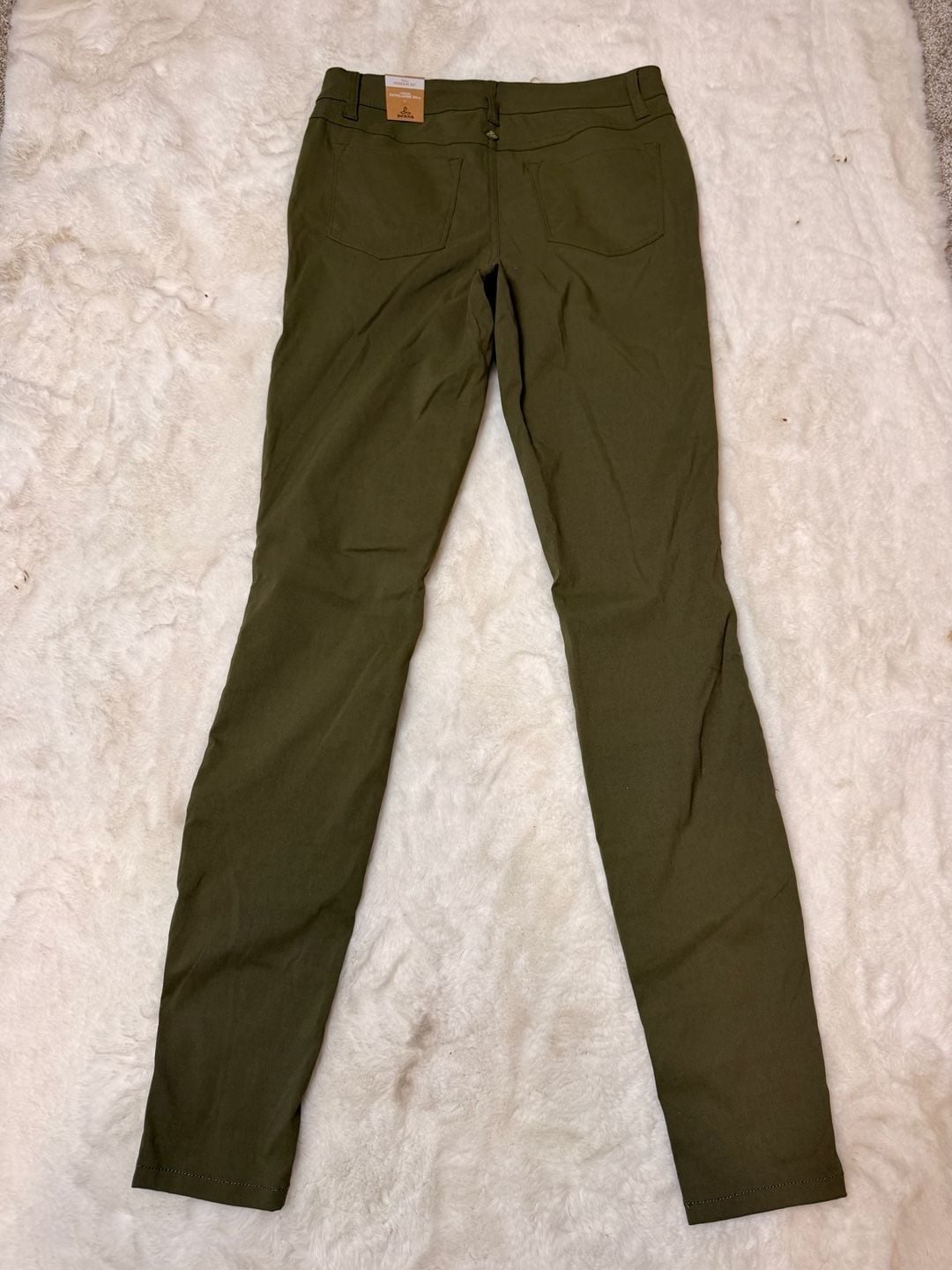 Prana Briann Pant Tall Inseam Size 4 Cargo Green Stretch Zion 9
