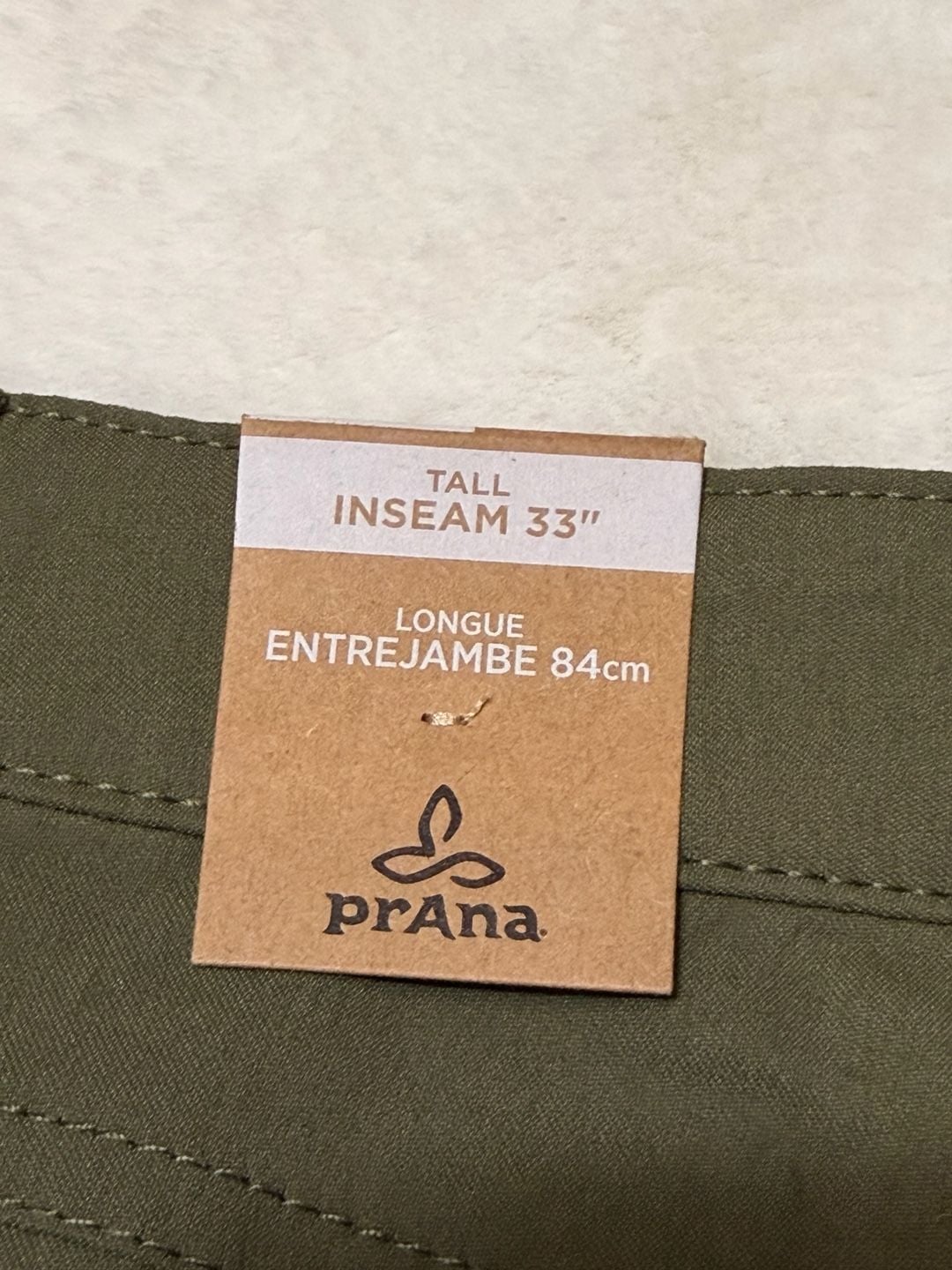 Prana Briann Pant Tall Inseam Size 4 Cargo Green Stretch Zion 11