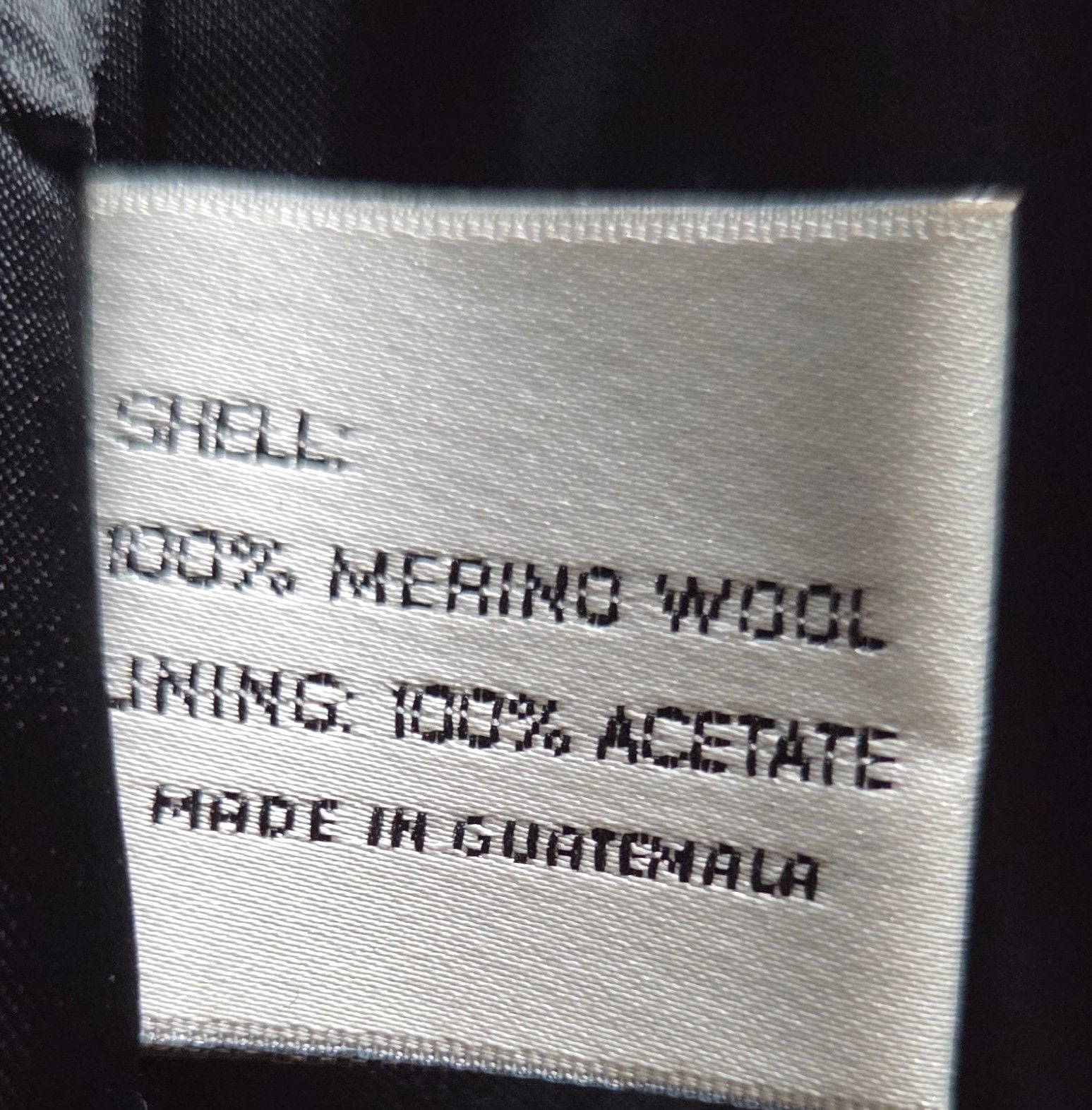 Larry Levine Wool Coat Size 8 Black Merino Long jacket. 6