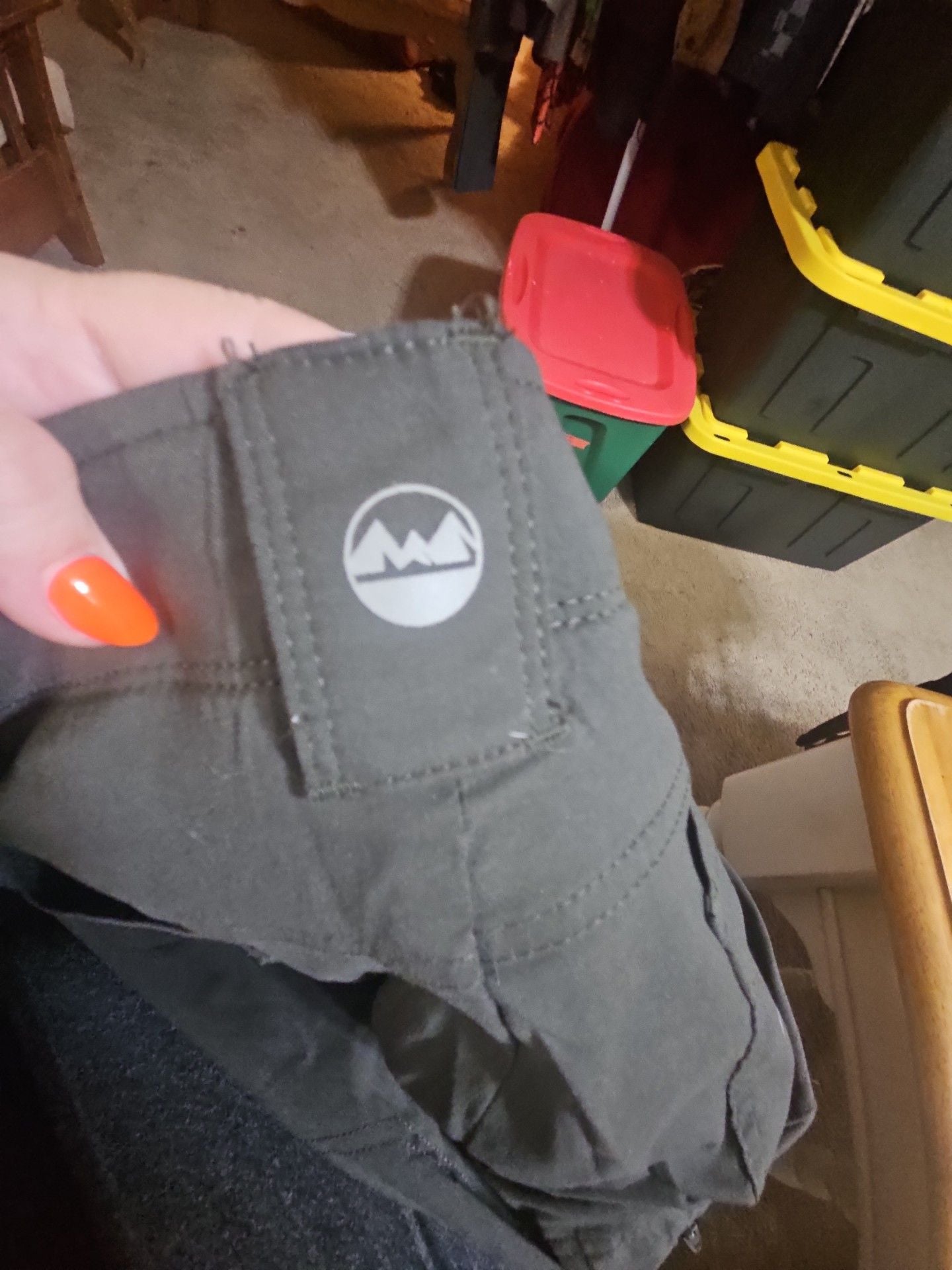 Wrangler Outdoor Pants NW780PT 38x32 Gray Nylon Spandex 4