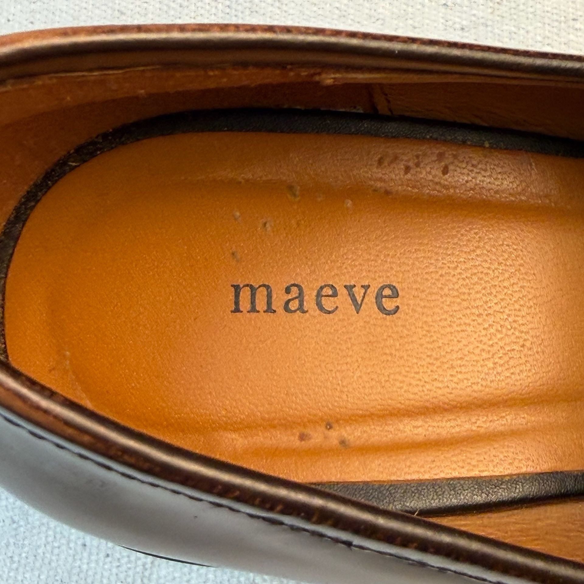 Maeve Heeled Penny Loafers Size 39 Brown Platform Block Heel 11