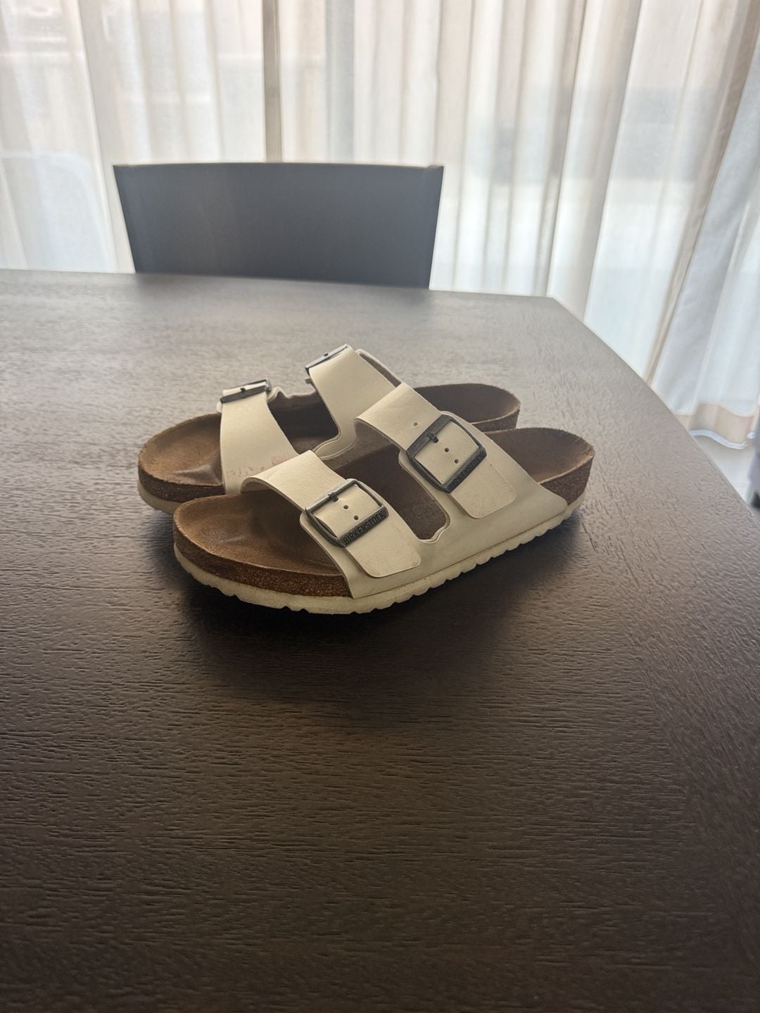 Birkenstock Arizona Sandals White Leather 2