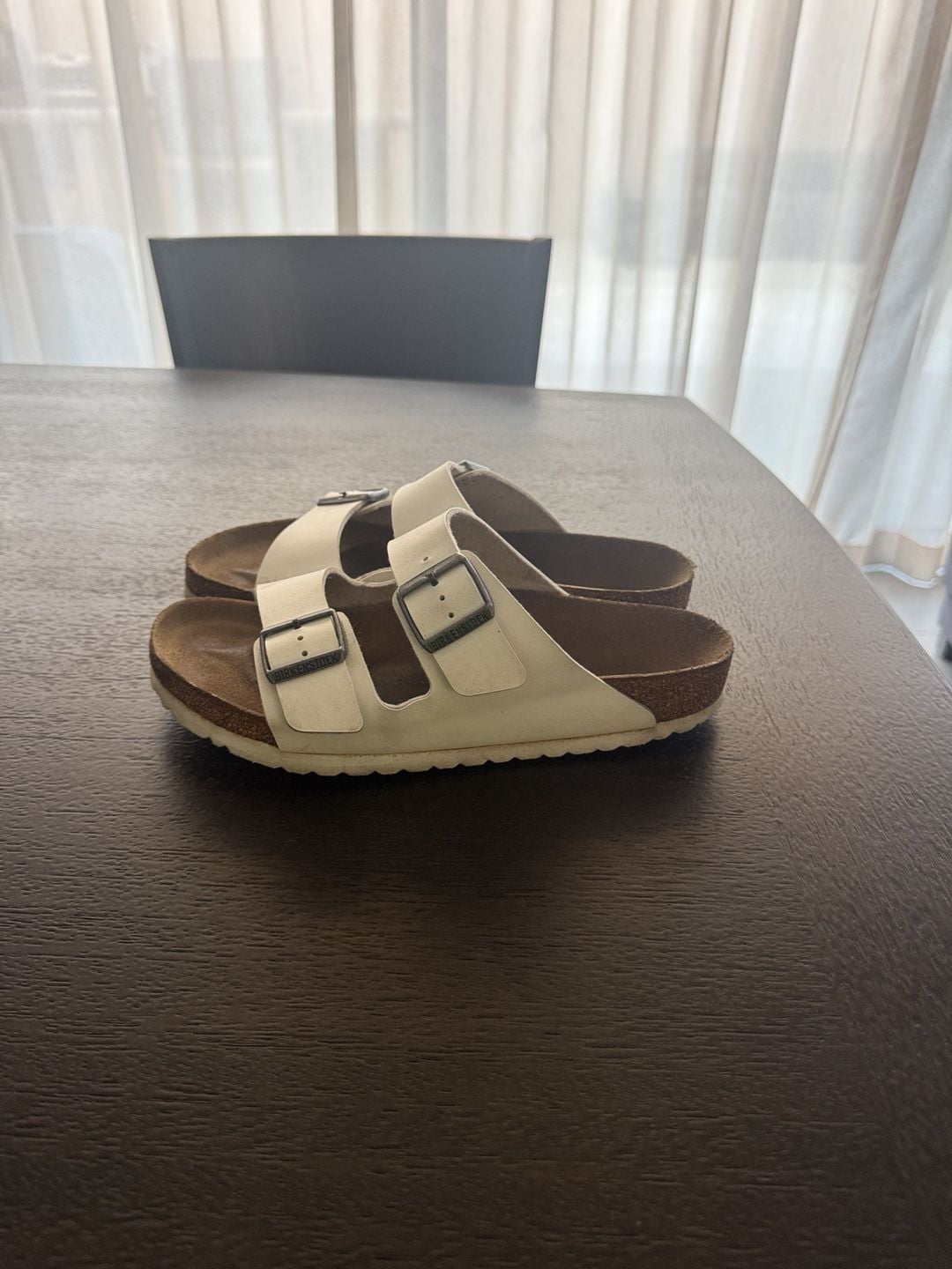 Birkenstock Arizona Sandals White Leather 3