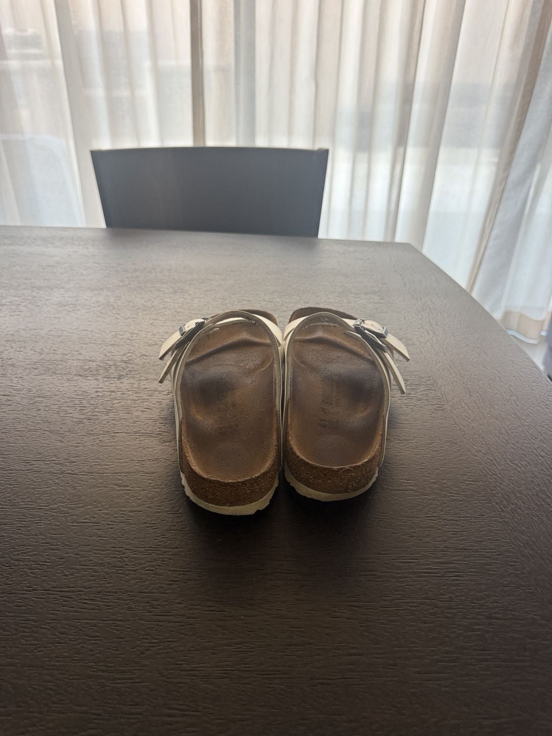 Birkenstock Arizona Sandals White Leather 4