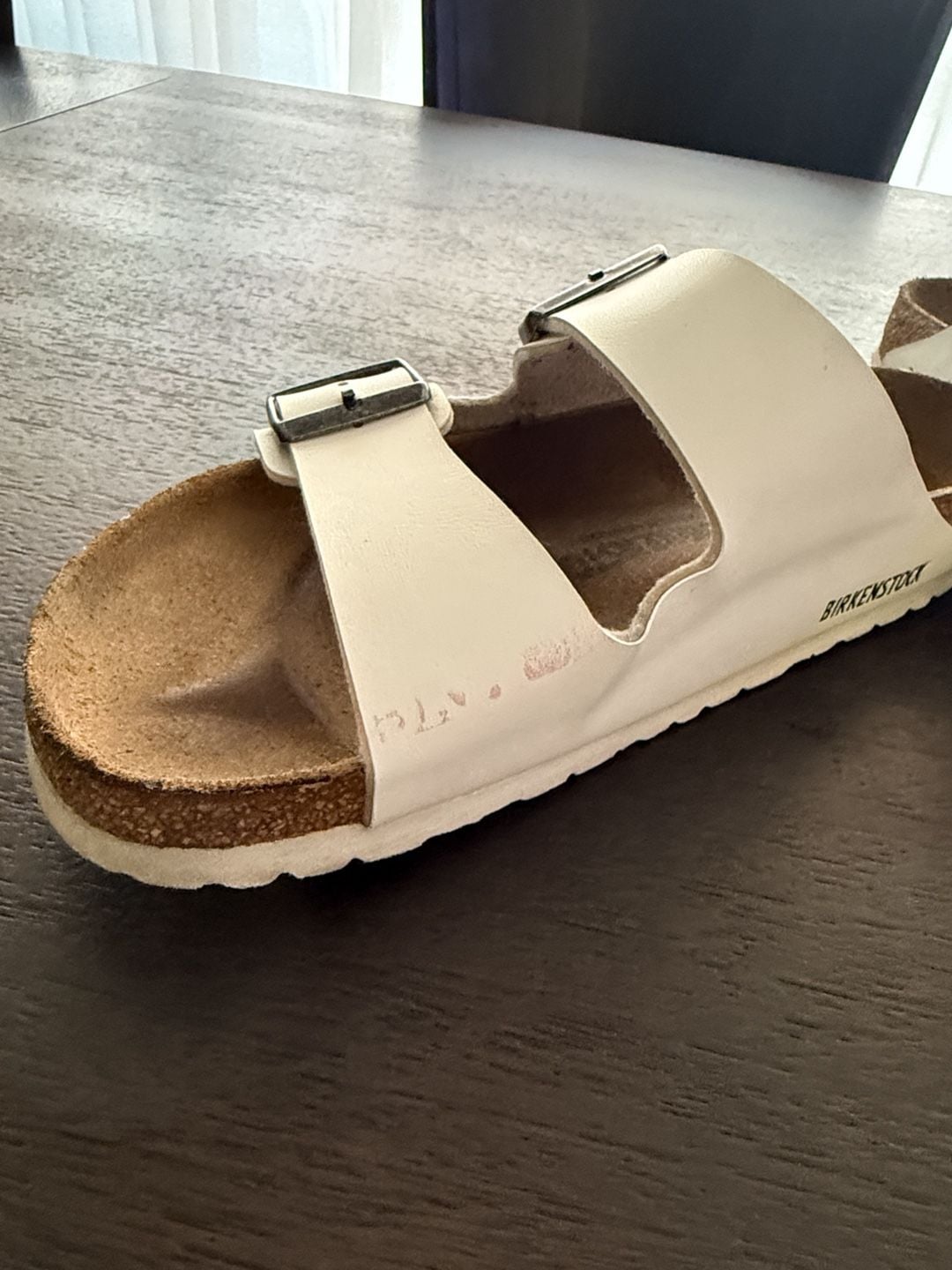Birkenstock Arizona Sandals White Leather 7