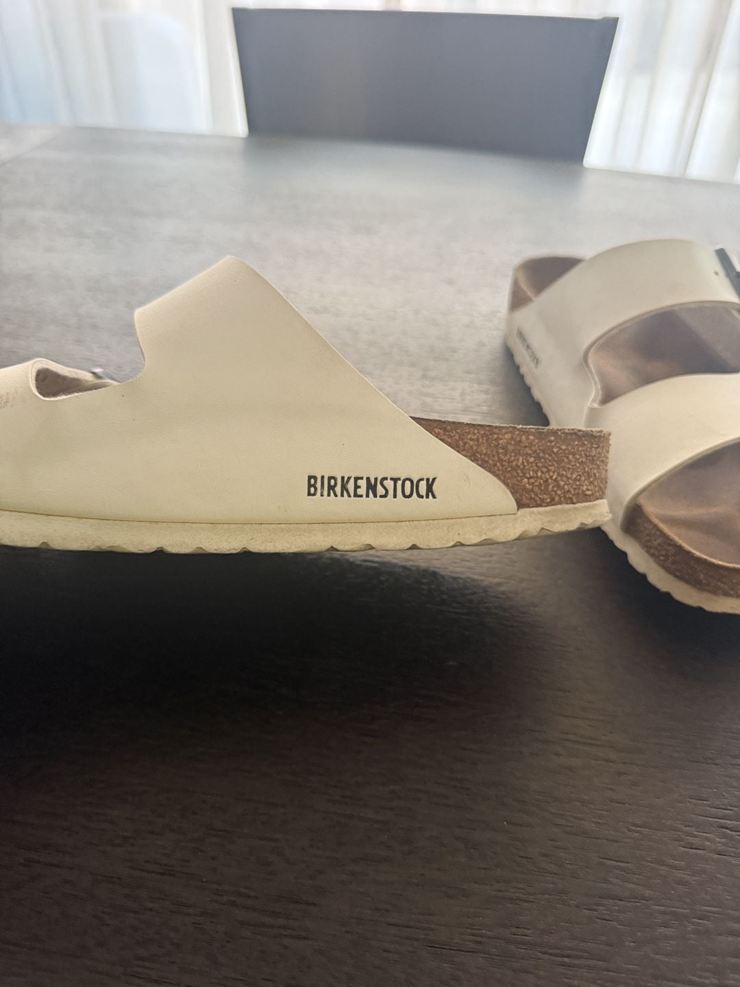 Birkenstock Arizona Sandals White Leather 8