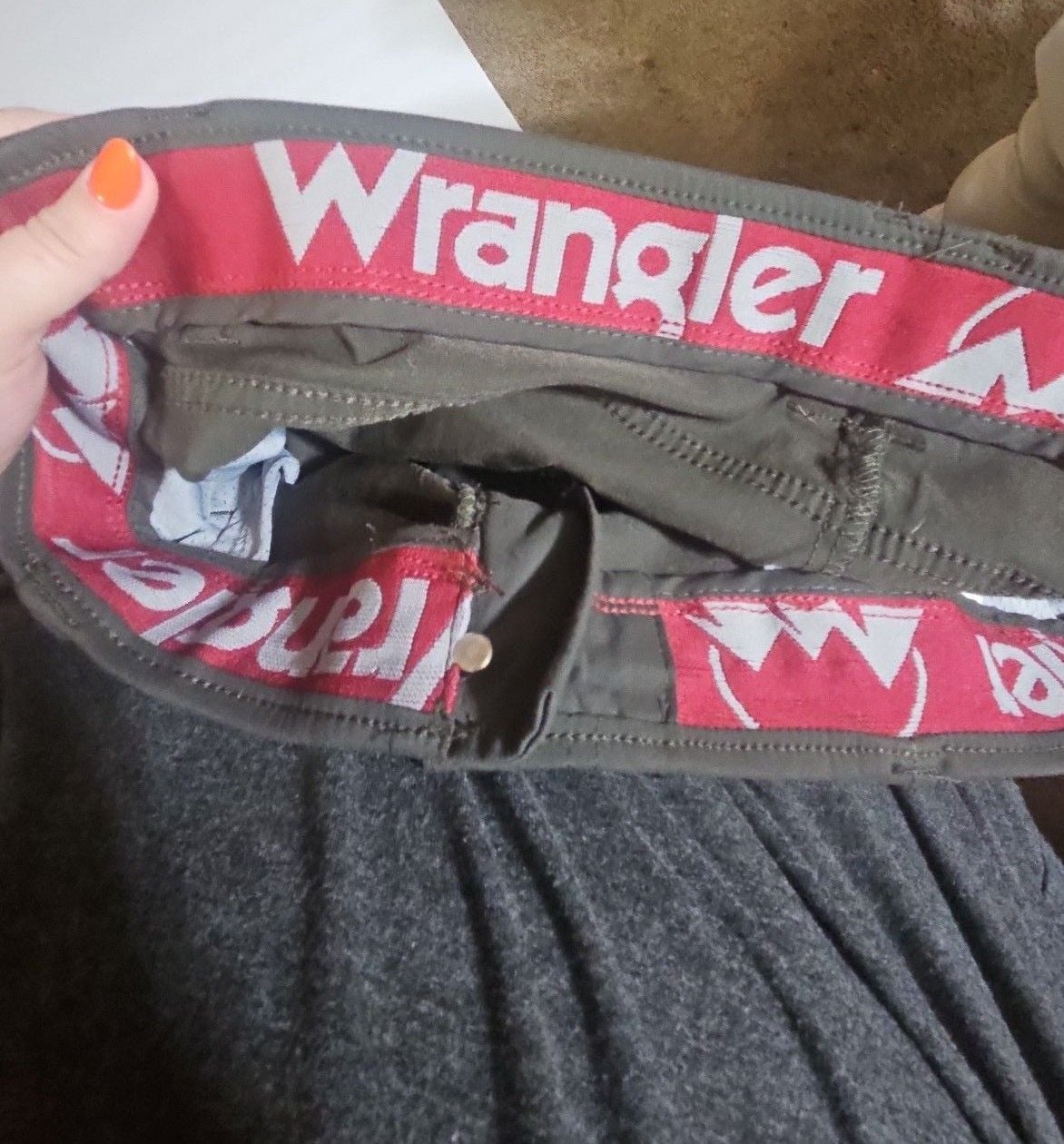 Wrangler Outdoor Pants NW780PT 38x32 Gray Nylon Spandex 5