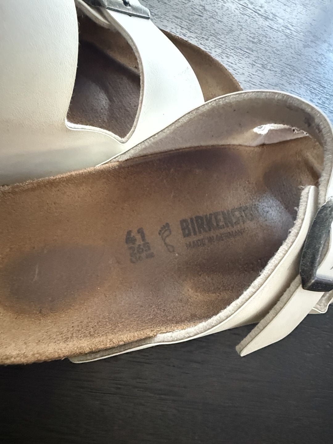 Birkenstock Arizona Sandals White Leather 10