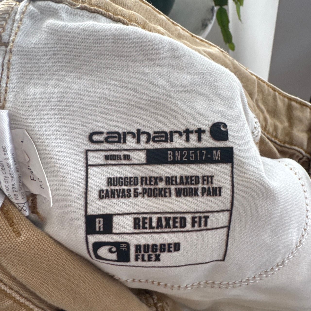Carhartt Canvas Utility Work Pants Tan Size 34x30 8