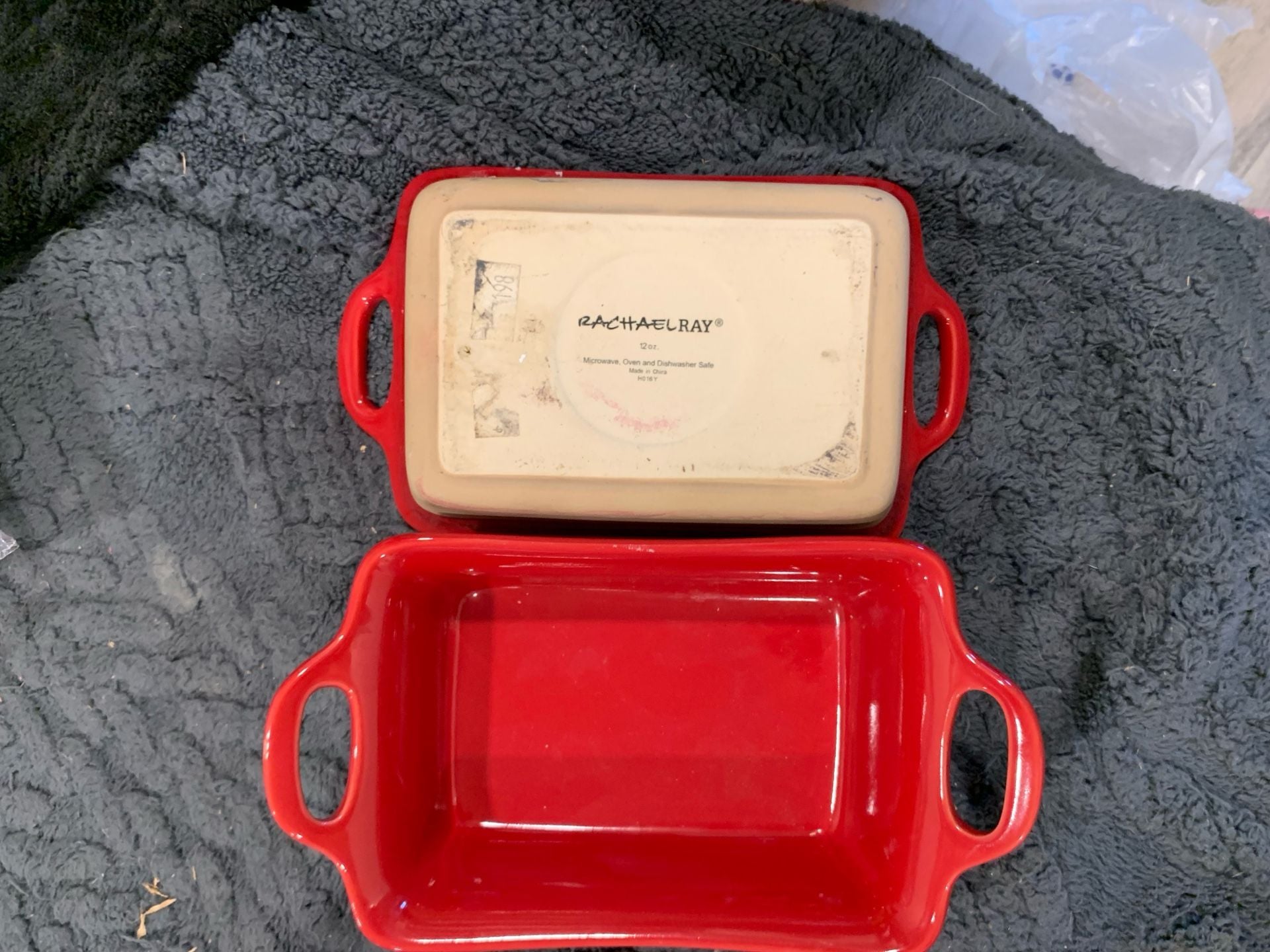 Rachael Ray Stoneware 12 oz Baking Dish Red 1