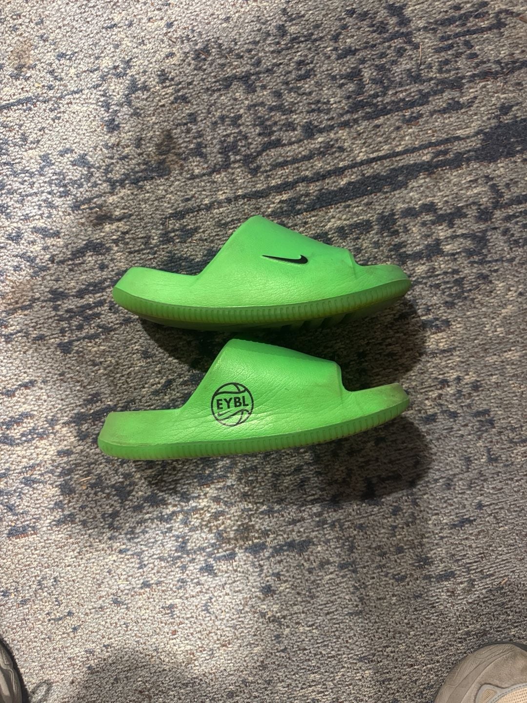 Nike EYBL Slides Green 2