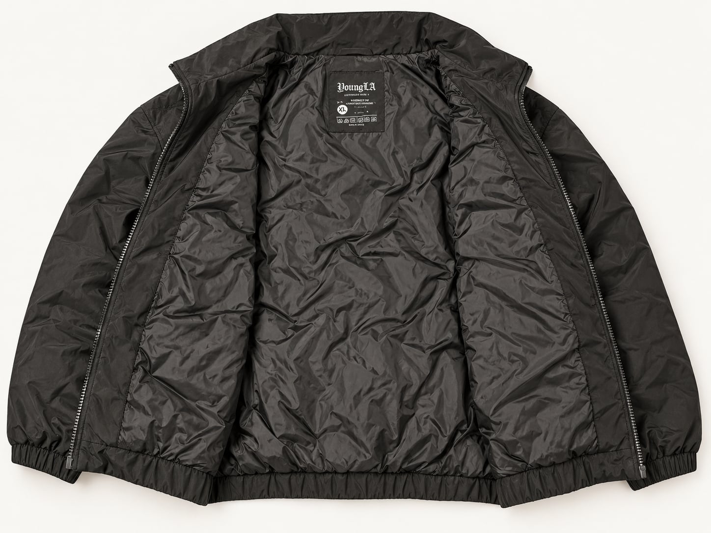 YoungLA Puffer Jacket Size XL Black 4