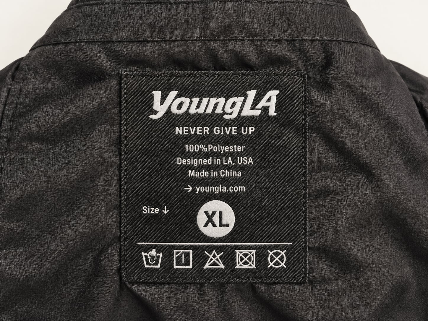 YoungLA Puffer Jacket Size XL Black 5