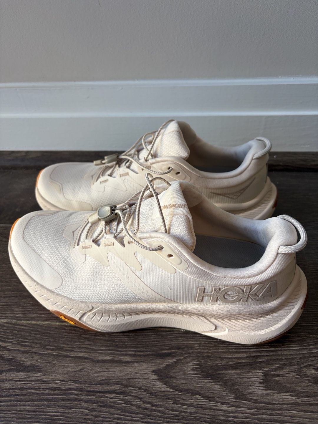 Hoka Transport Size 7.5 Eggnog Cream Sneakers 4