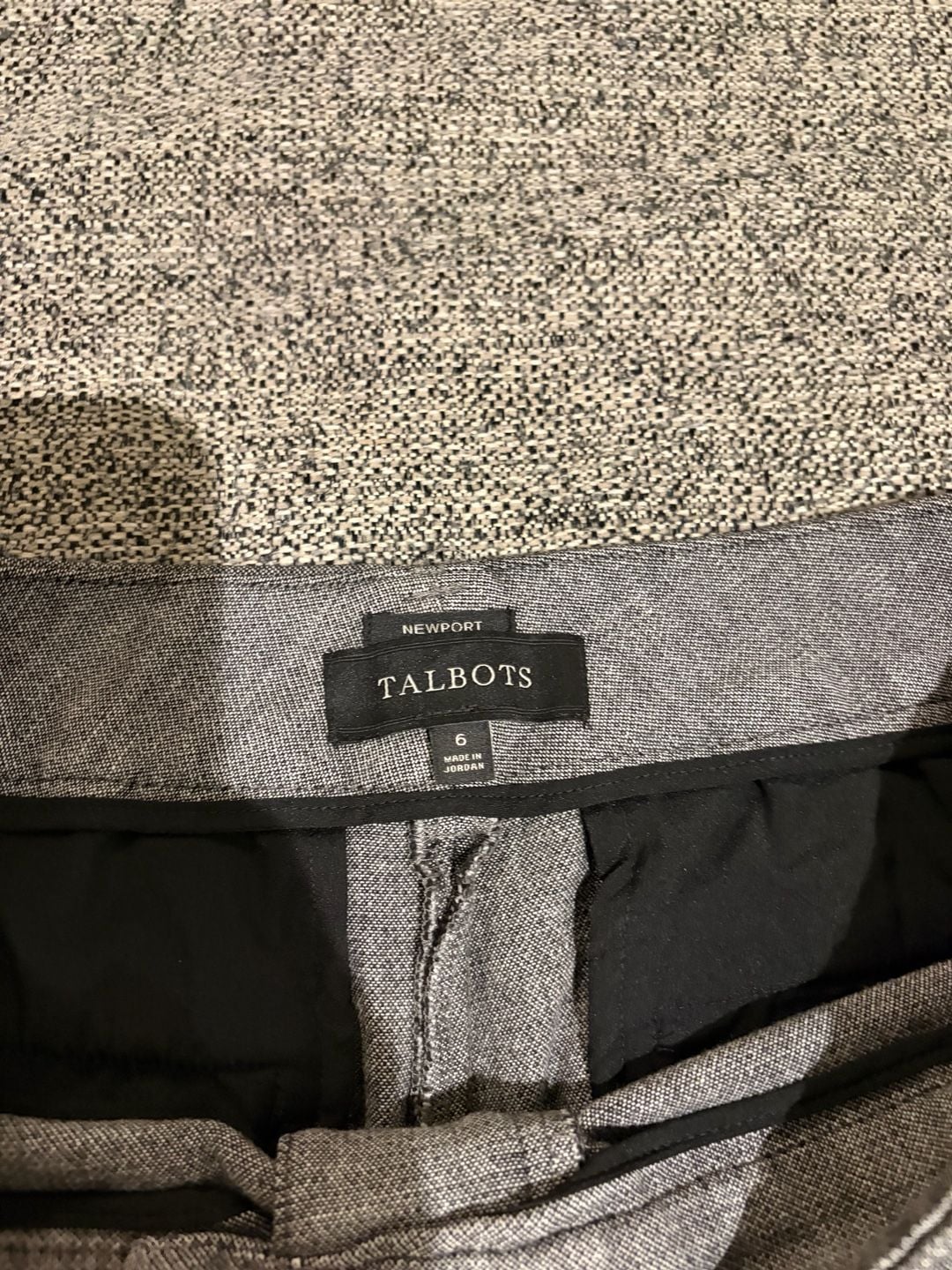 125-Talbots Newport Pants Size 6 Gray Dress Slacks 4