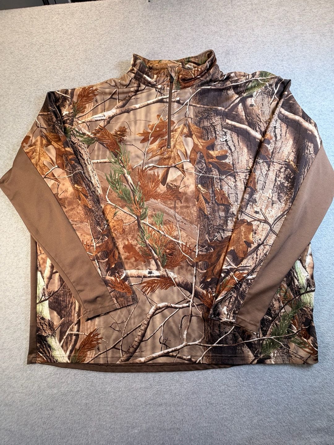 Realtree AP 1/4 Zip Pullover Shirt Size 2XL Camouflage Hunting Top 2